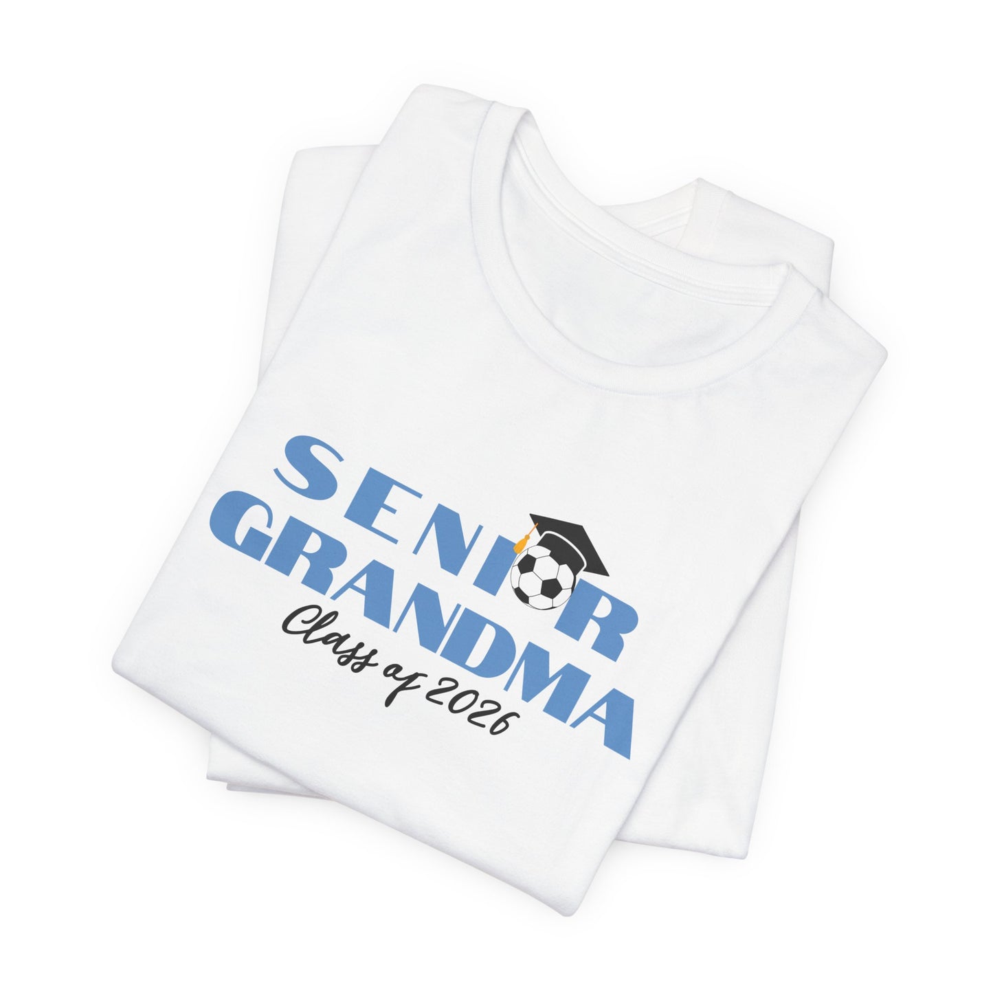 Soccer Senior Grandma Jersey T-Shirt, Class of 2026 Shirt, Gift for Graduation, Family Celebration
