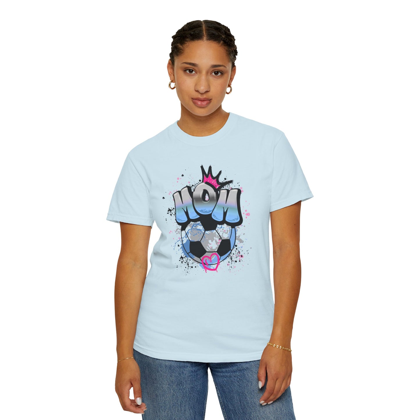 Soccer Mom T-Shirt, Cool Soccer Mom Gear, Casual Wear, Unisex Garment-Dyed Shirt