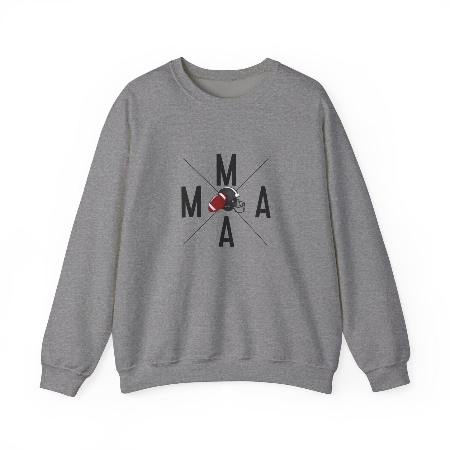 Stylish MAMA Crewneck Sweatshirt, Unisex Sweatshirt, Casual Wear, Football Season, Gift for Moms, Sports Sweatshirt, Fitness Clothing