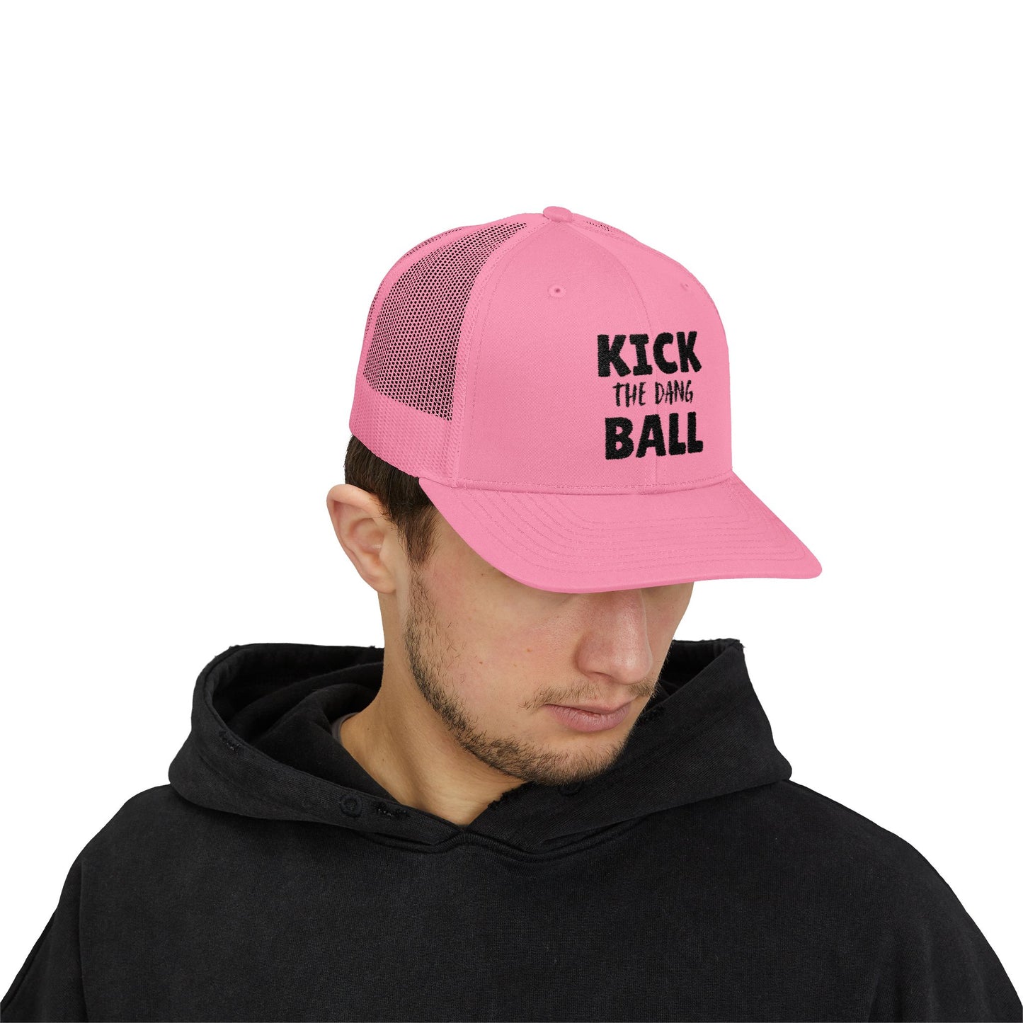 Kick the Dang Ball Snapback Trucker Cap, Sports Cap, Casual Cap, Gift for Athletes, Fun Hat for Outdoor Events