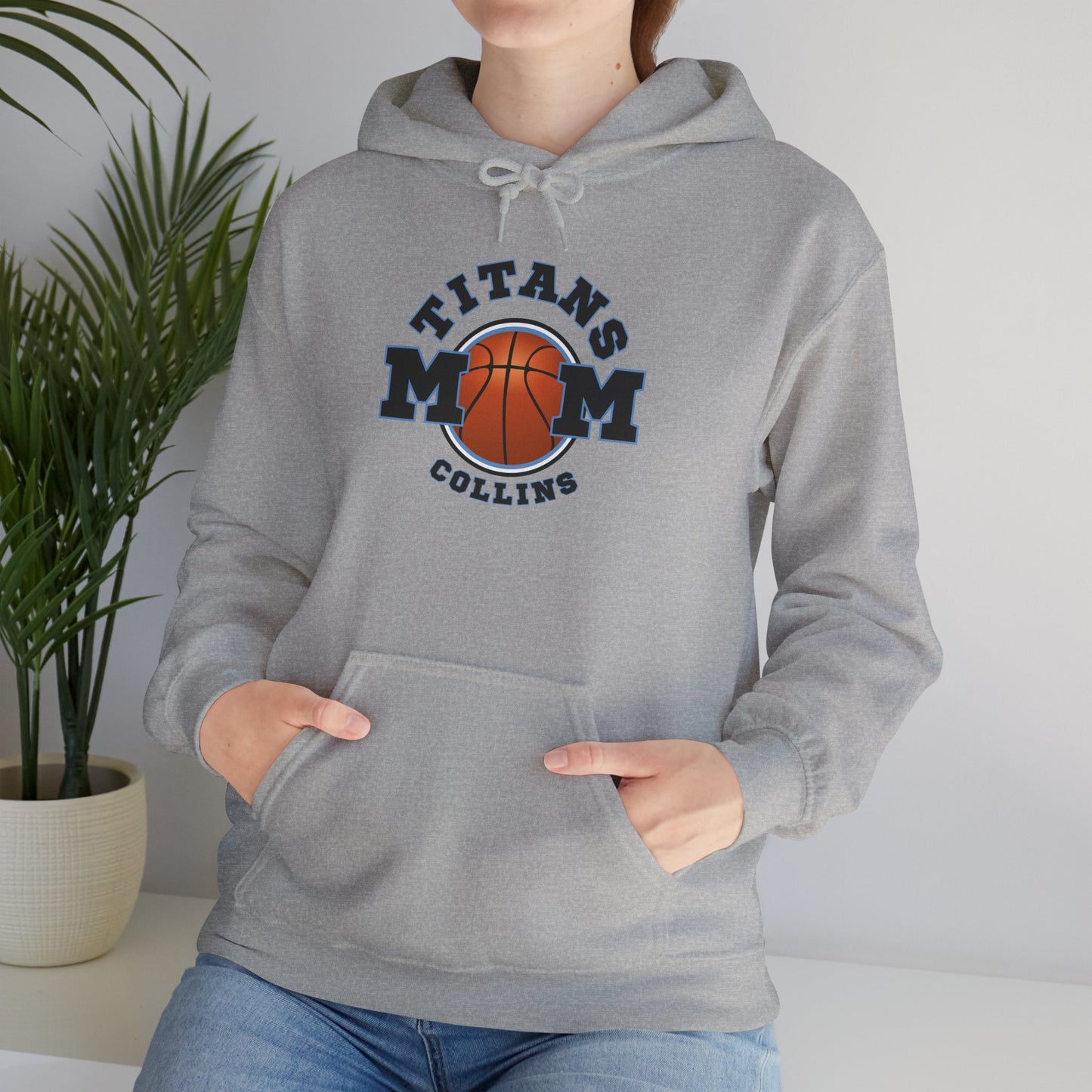 Titans MOM Basketball Hoodie – Personalized Collins Team Spirit Sweatshirt