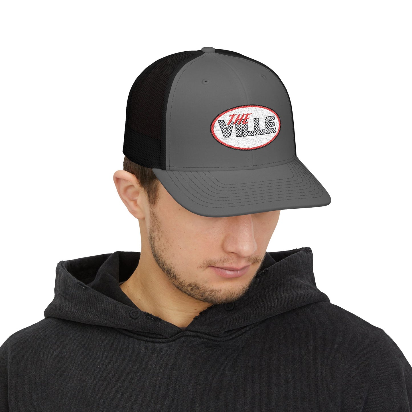 The Ville Snapback Trucker Cap, Stylish Embroidered Cap, Perfect for Game Day