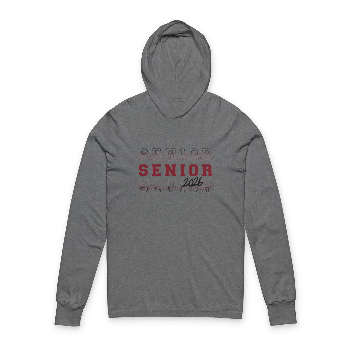 2026 Ballard Senior Hooded Long Sleeve Tee, Graduation Shirt, Class of 2026 Apparel, School Spirit Wear