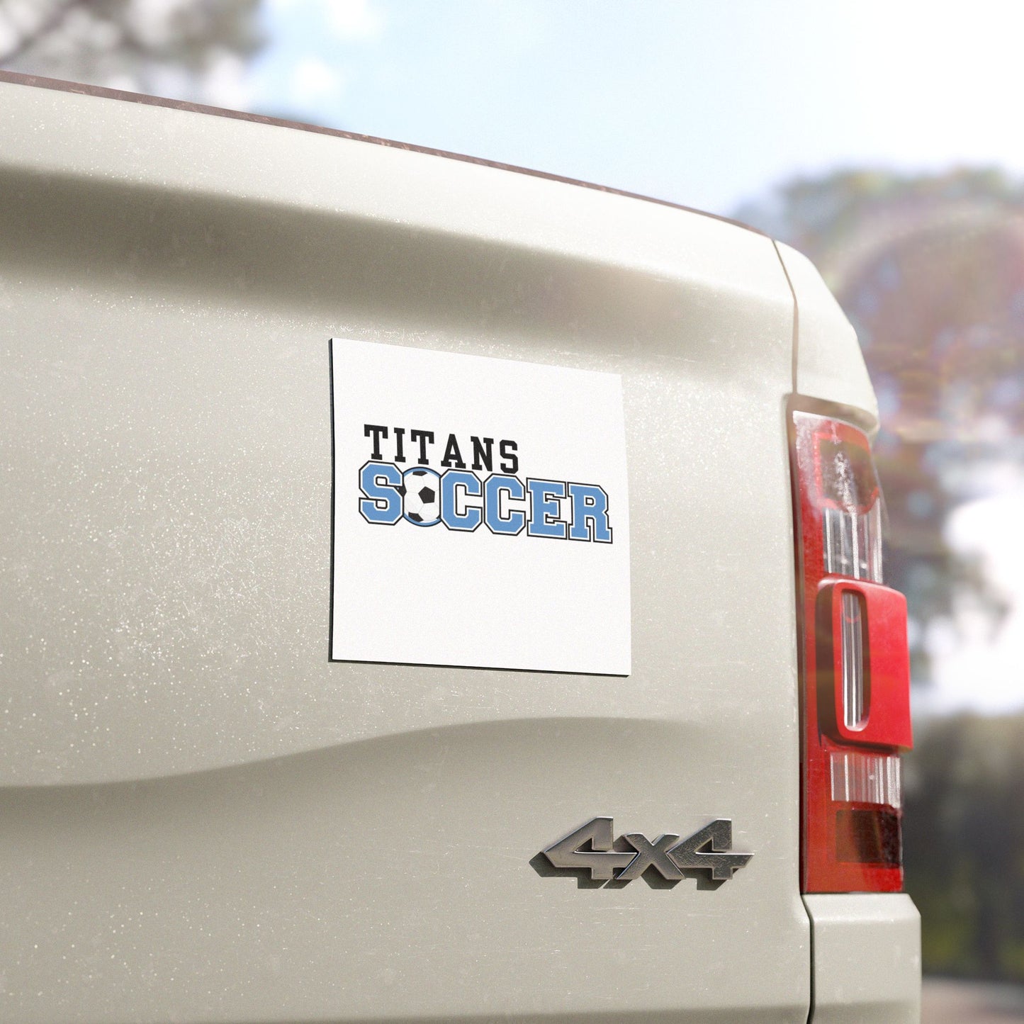 Soccer Car Magnets, Titans Soccer Magnet, Sports Car Decor, Gift for Soccer Fans, Team Spirit Accessories