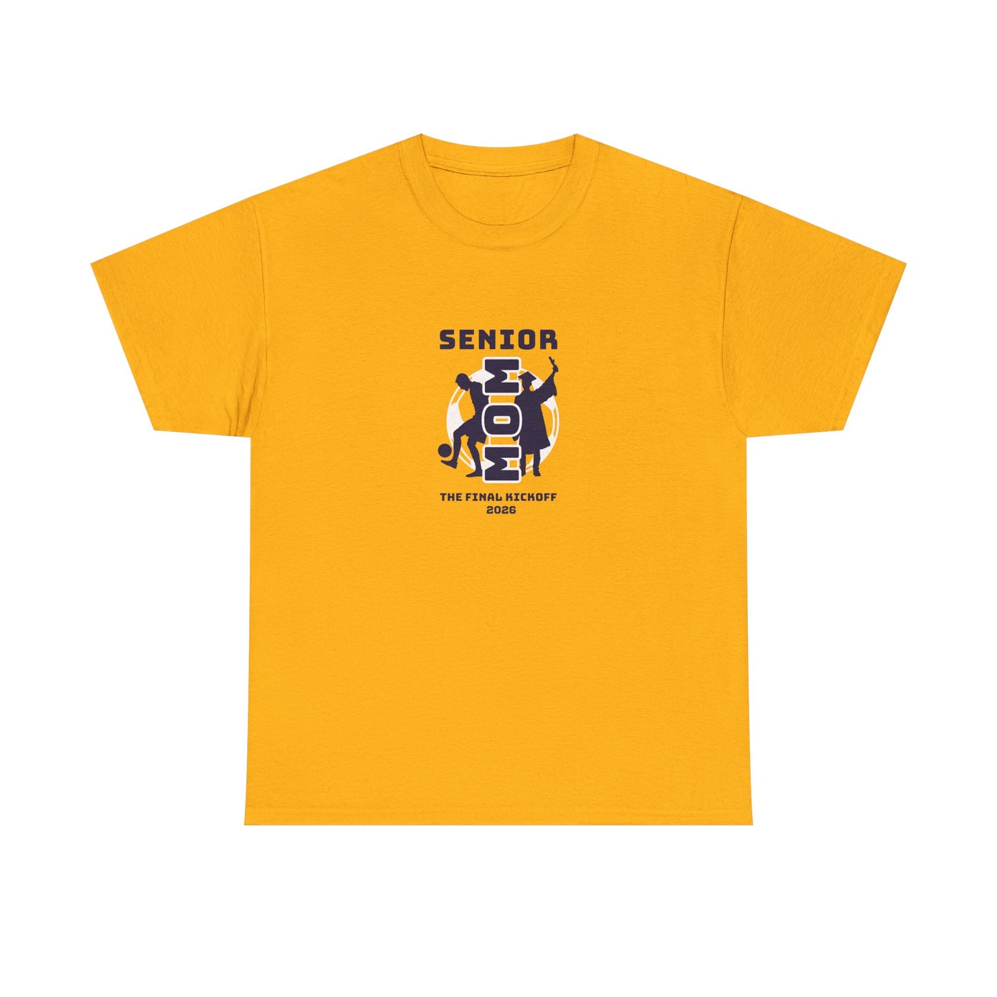 Final Kickoff Soccer Mom Heavy Cotton Tee | Graduation Gift, Class of 2026 Shirt, High School Senior Apparel, Comfortable Casual Wear, Printed Tee