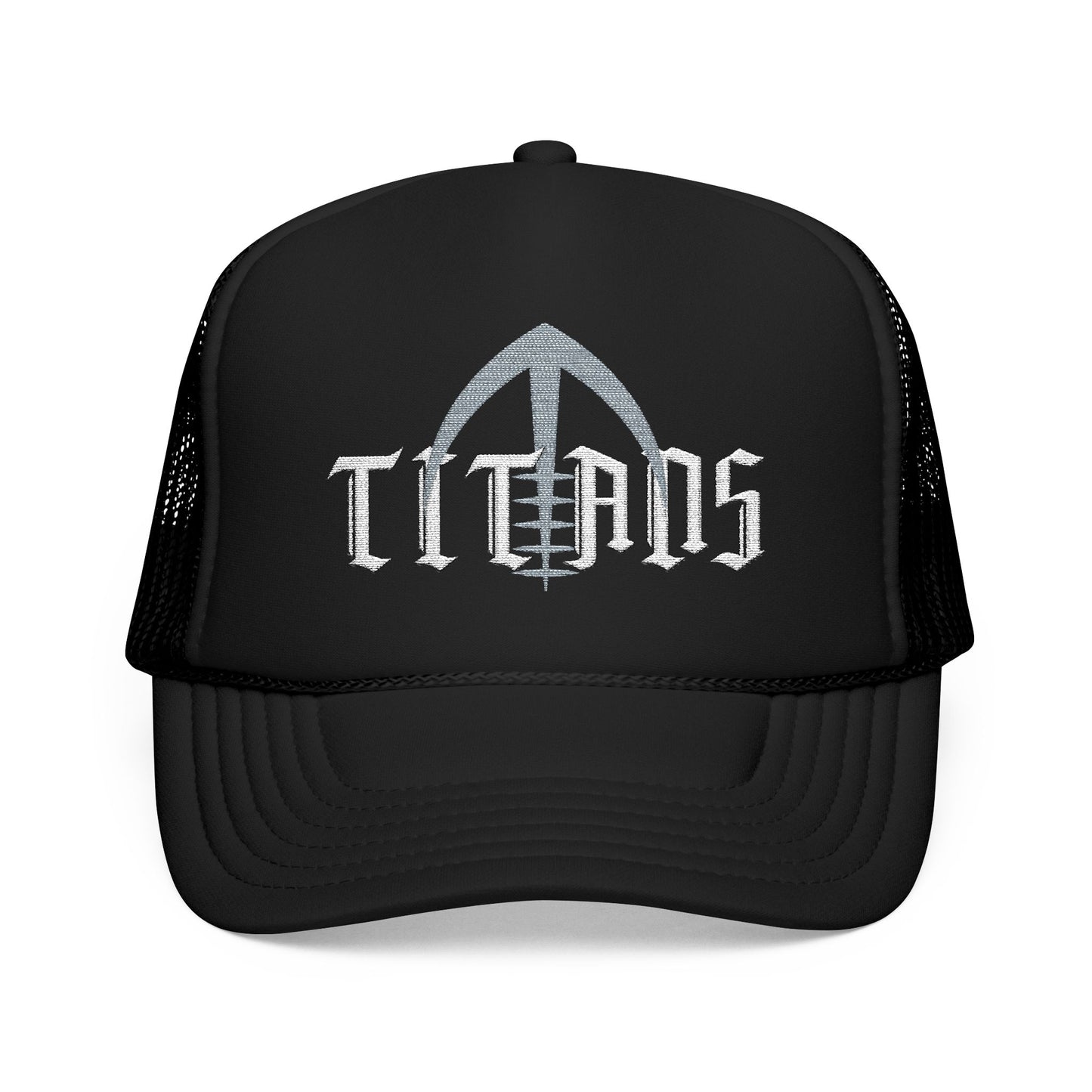 TITANS Embroidered Foam Trucker Hat, Stylish Snapback, Collins Football