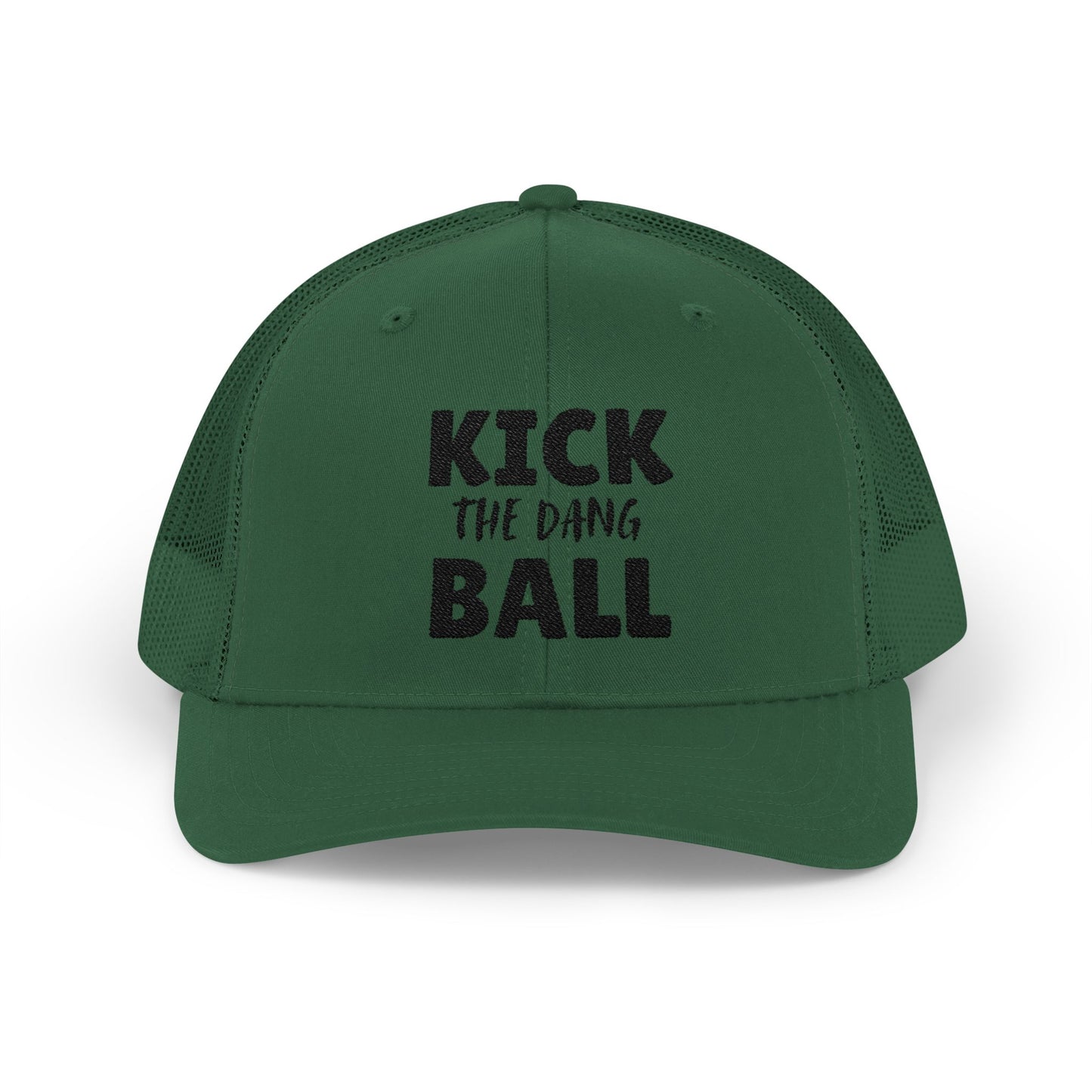 Kick the Dang Ball Snapback Trucker Cap, Sports Cap, Casual Cap, Gift for Athletes, Fun Hat for Outdoor Events