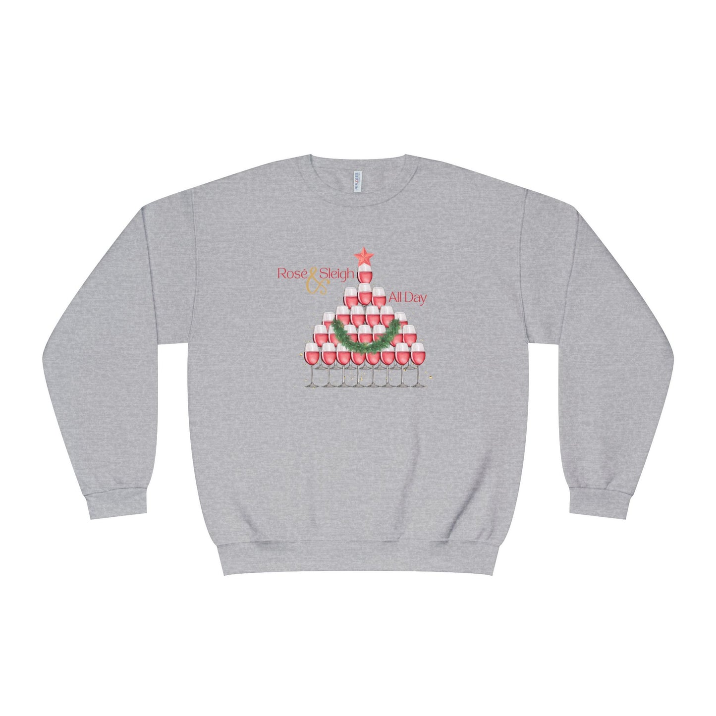 Rose and Sleigh, All Day Holiday Crewneck