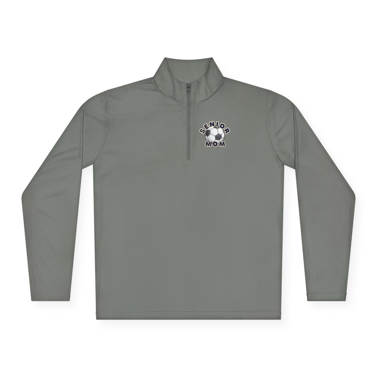 Senior Mom Stylish Unisex Quarter-Zip Pullover, Casual Layering, Gift for Men & Women, Sporty Style, Perfect for Fall & Winter