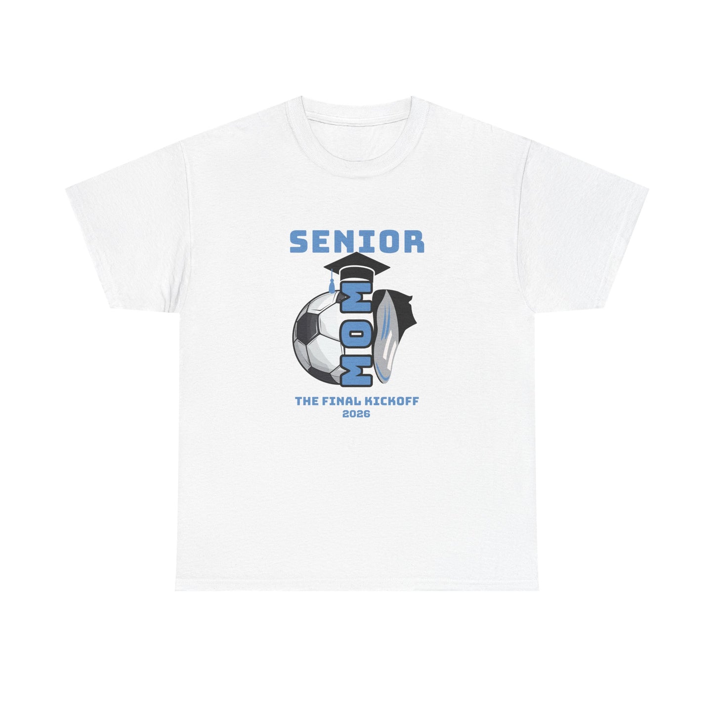 Senior Soccer Heavy Cotton Tee, Graduation Shirt, Class of 2026 Apparel