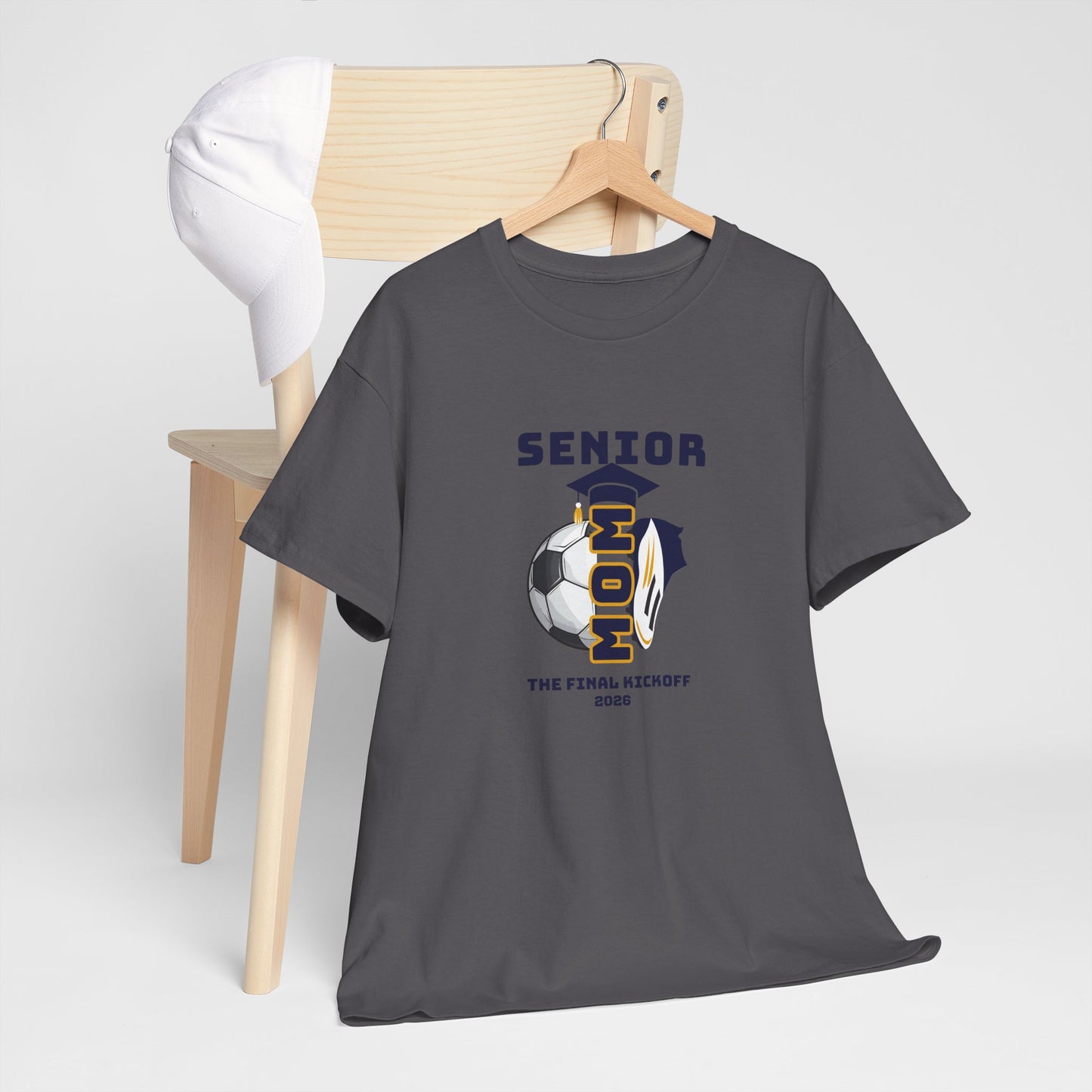 Final Kick Off Senior Soccer Mom Tee, Unisex Heavy Cotton Tee, Class of 2026