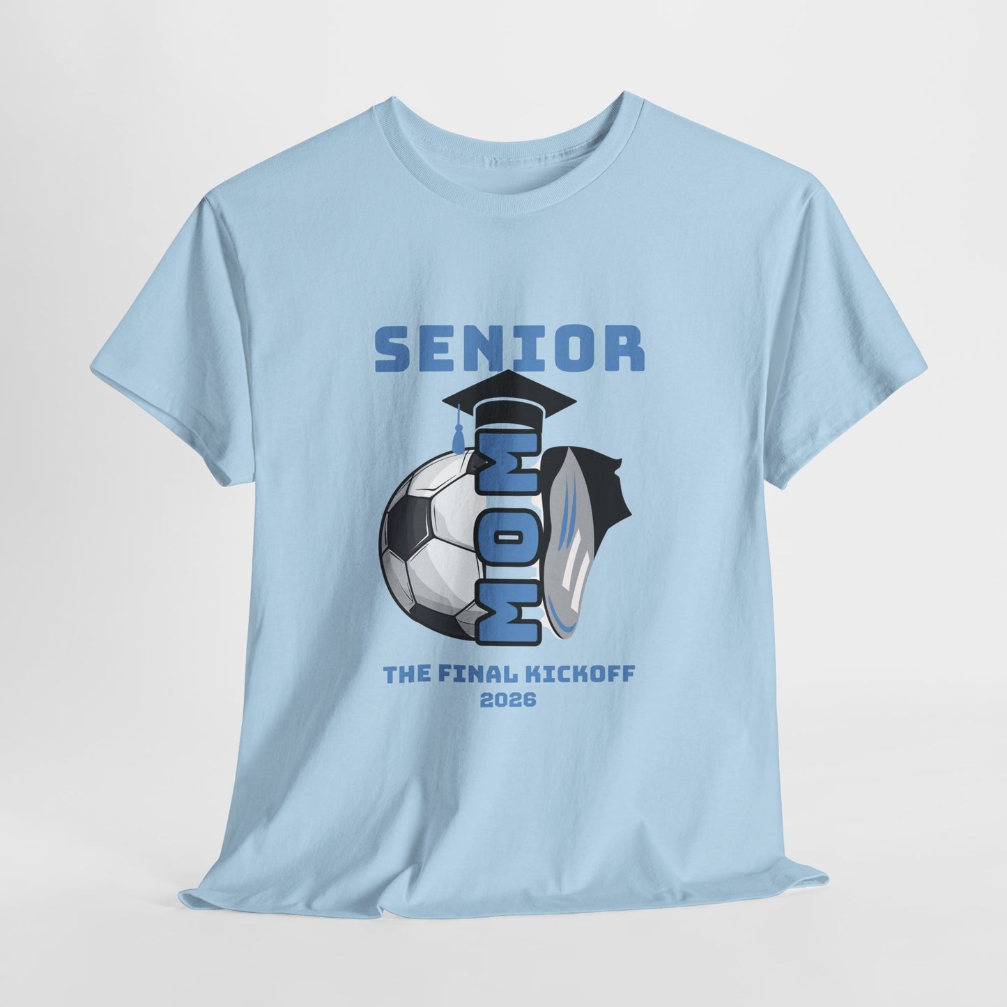Senior Soccer Heavy Cotton Tee, Graduation Shirt, Class of 2026 Apparel
