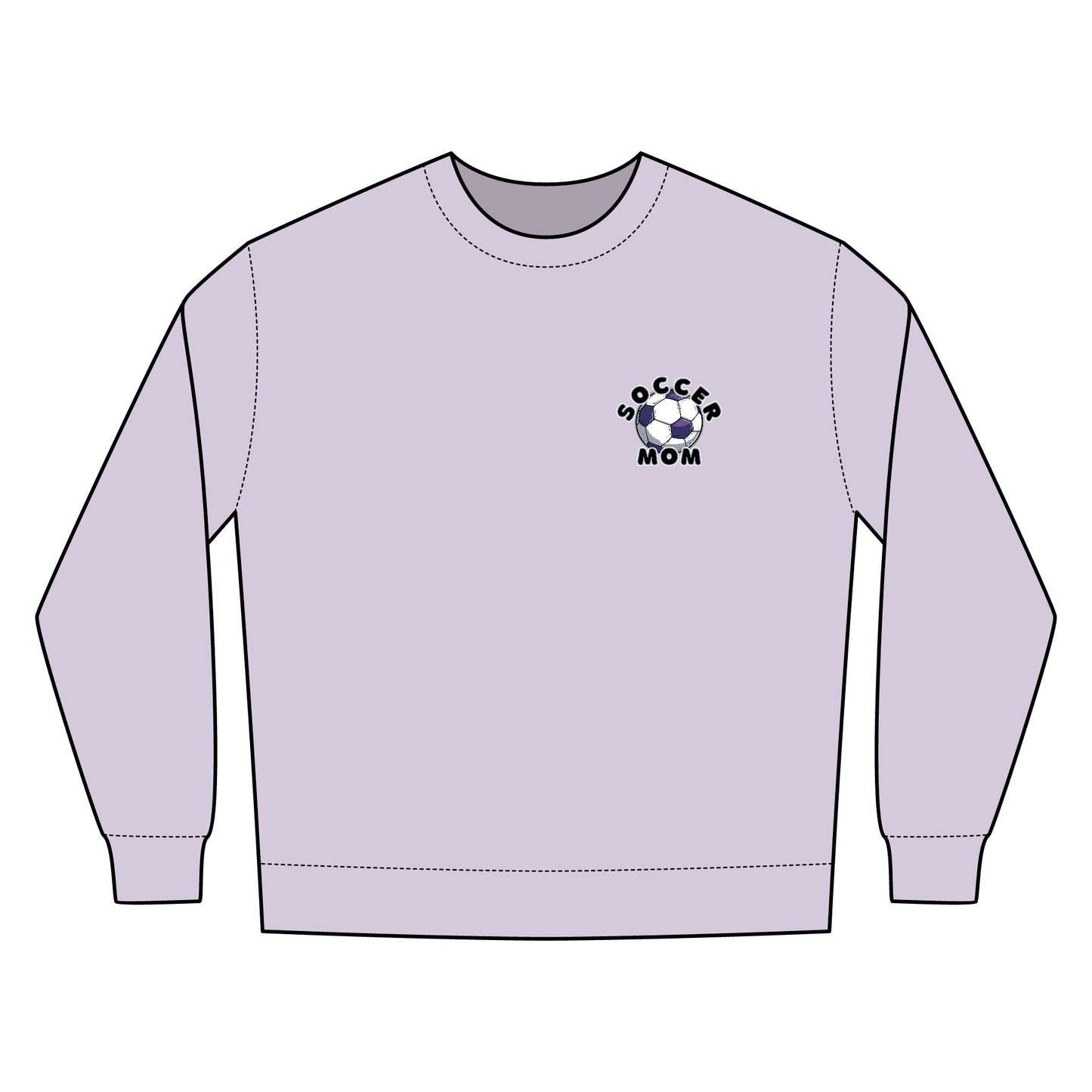 Soccer Mom Crewneck Sweatshirt, Cozy Pullover Gift, Sports Apparel, Varsity Style, Team Spirit Wear, Casual Weekend Outfit