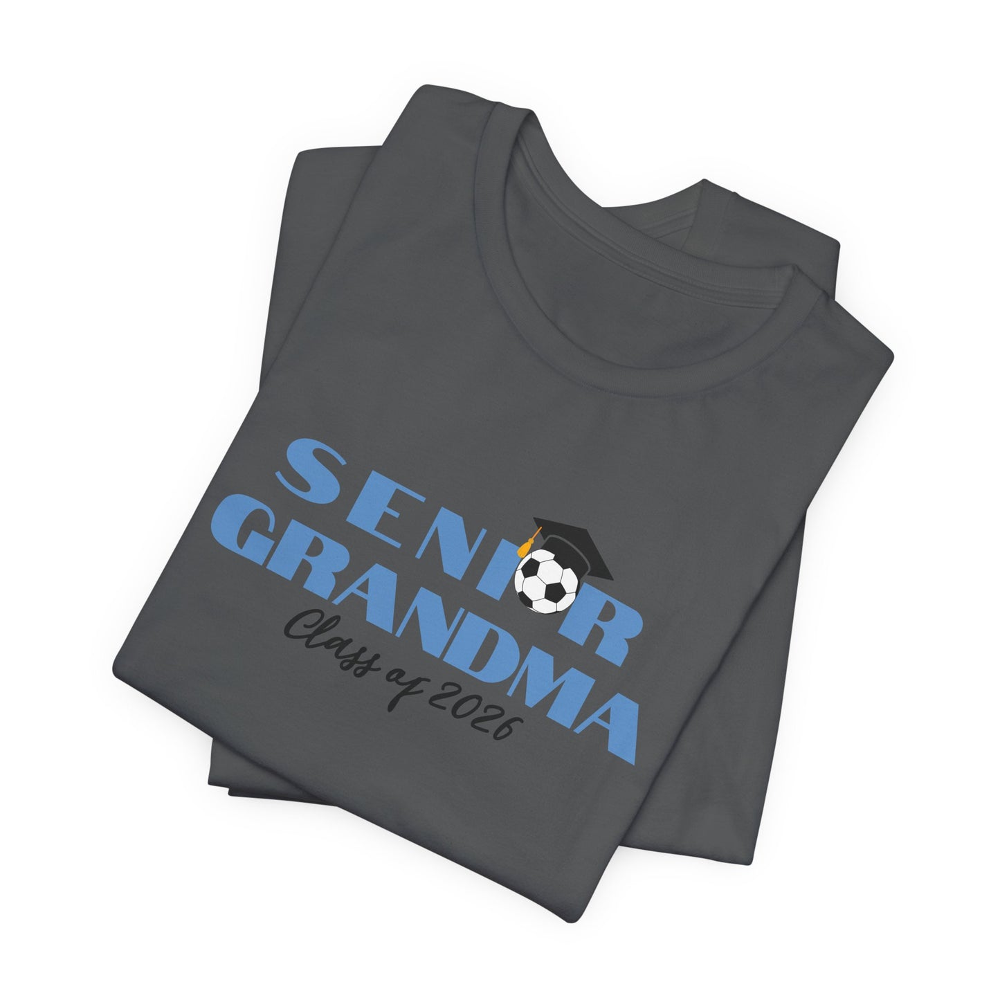 Soccer Senior Grandma Jersey T-Shirt, Class of 2026 Shirt, Gift for Graduation, Family Celebration