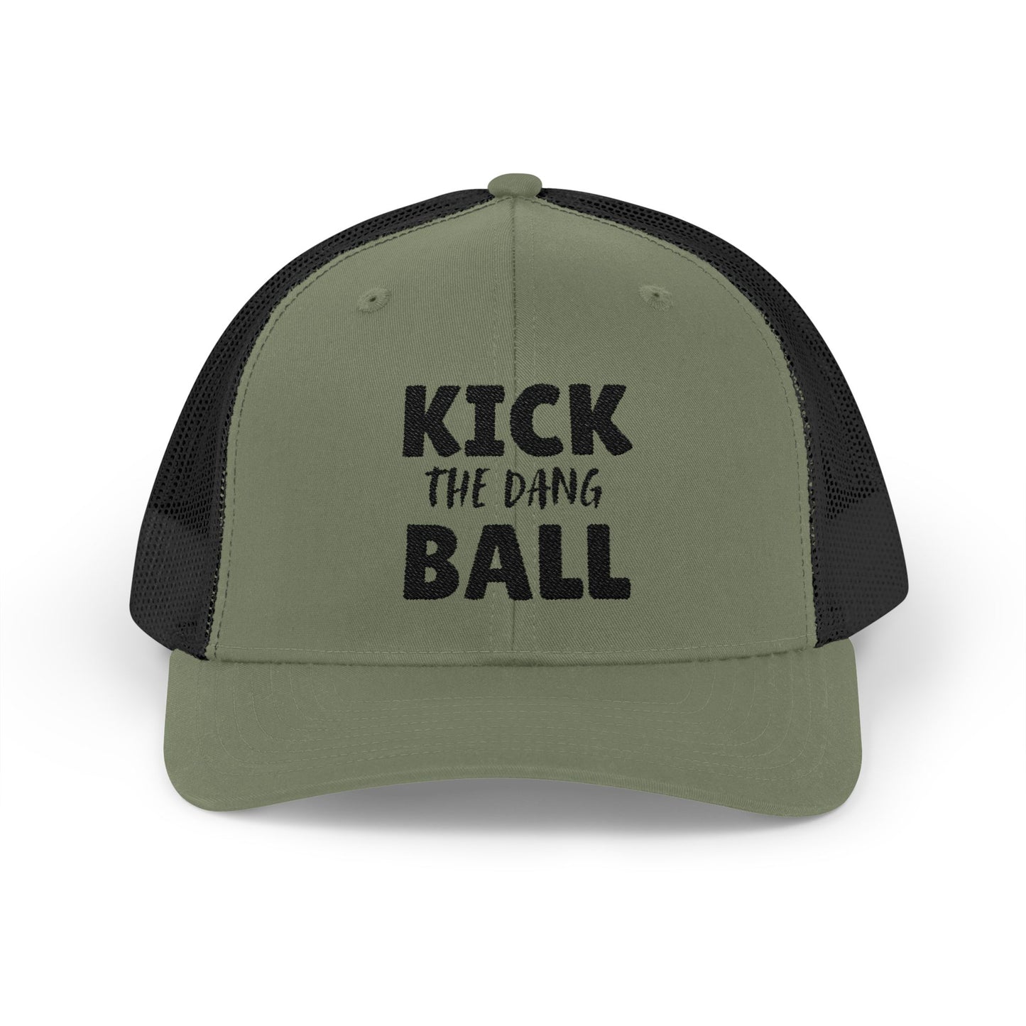 Kick the Dang Ball Snapback Trucker Cap, Sports Cap, Casual Cap, Gift for Athletes, Fun Hat for Outdoor Events