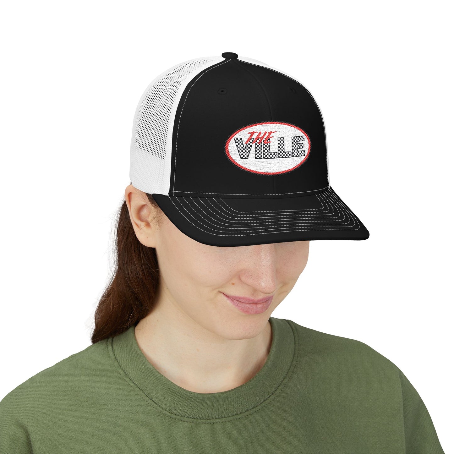 The Ville Snapback Trucker Cap, Stylish Embroidered Cap, Perfect for Game Day