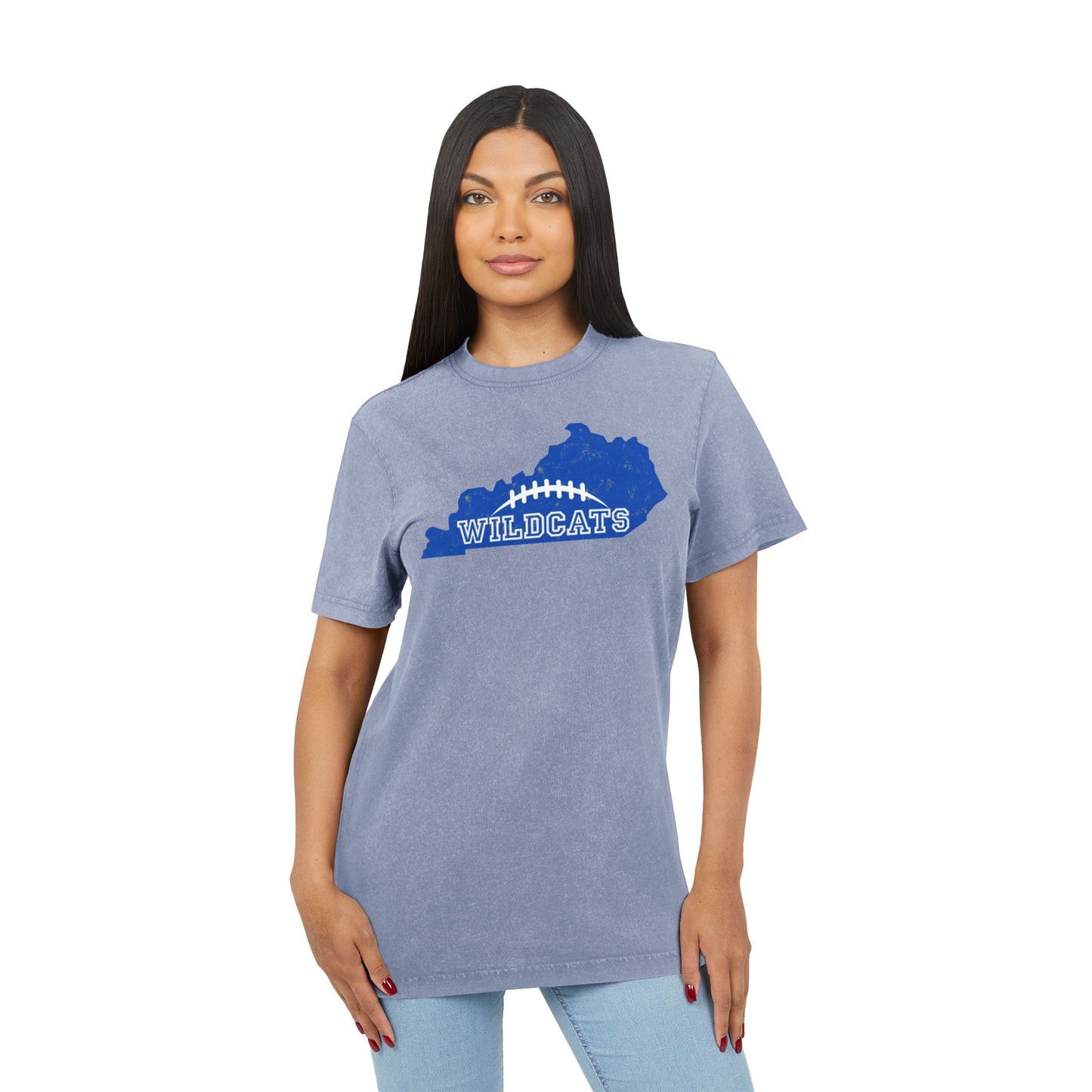 Kentucky Wildcats Acid Washed Tee, Vintage Style Shirt, College Football Fan Apparel