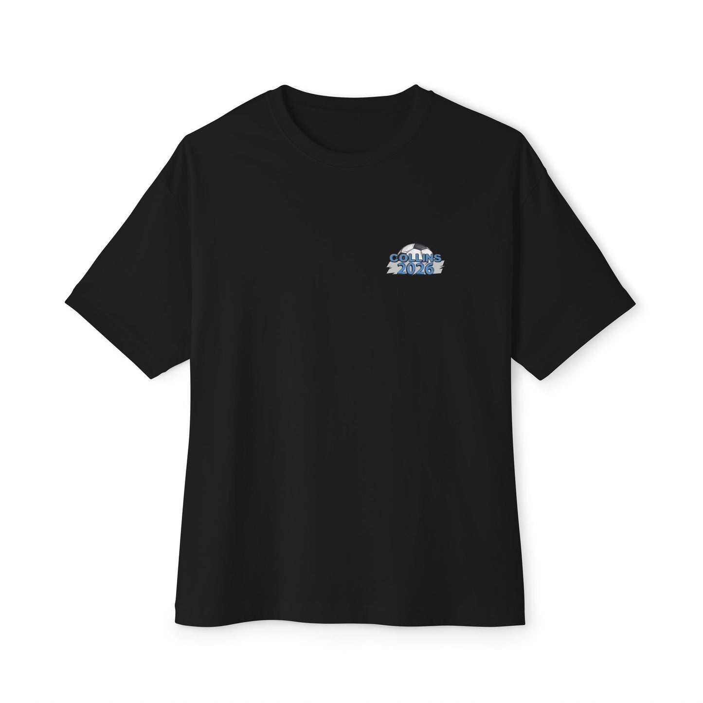 Collins Soccer Seniors Oversized Boxy Tee (Titans Crest), Soccer Senior Tribute, Class of 2026