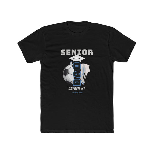 Goalie Soccer Dad Tee, Senior Year Celebration, Customizable T-Shirt