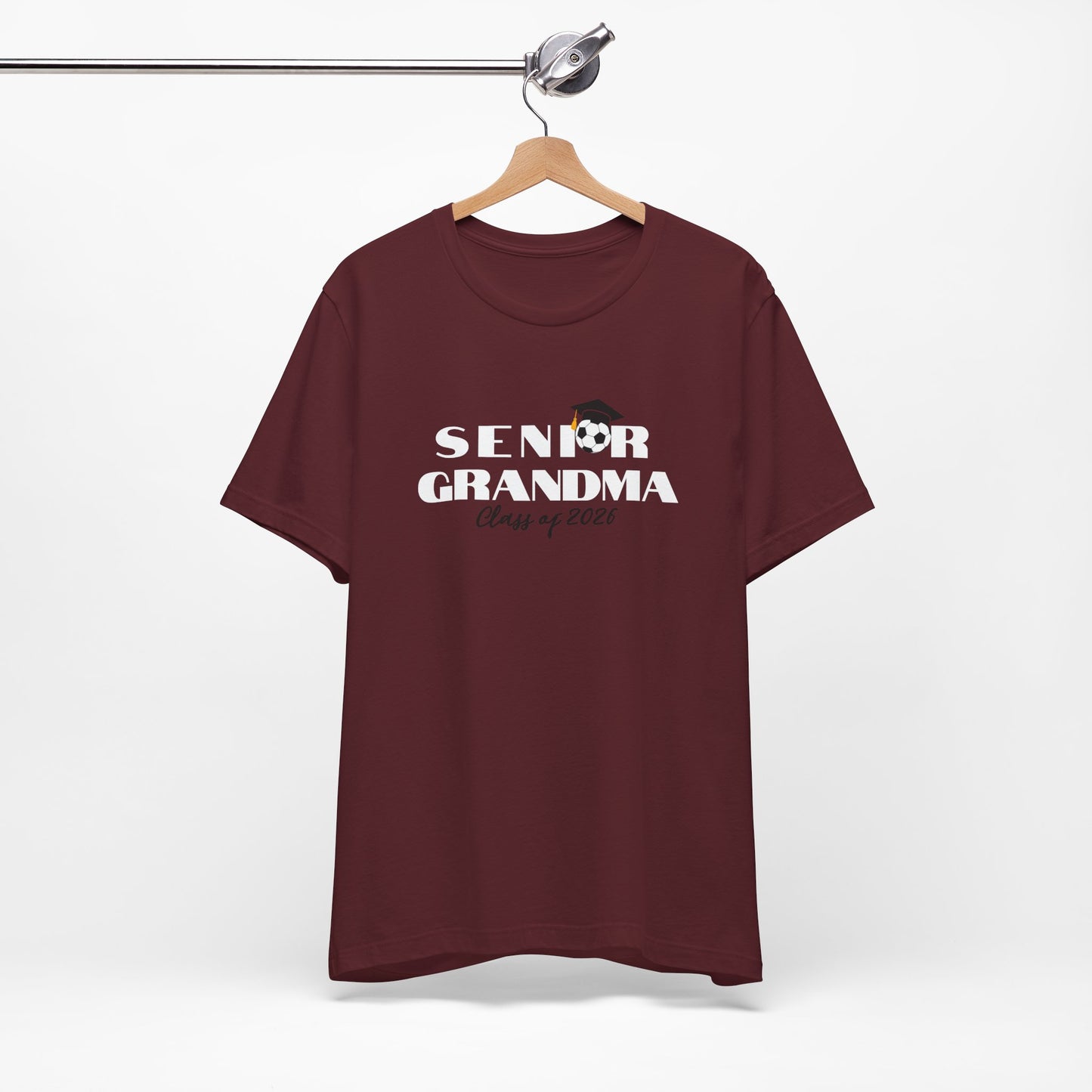 Soccer Senior Grandma Jersey T-Shirt, Class of 2026 Shirt, Gift for Graduation, Family Celebration