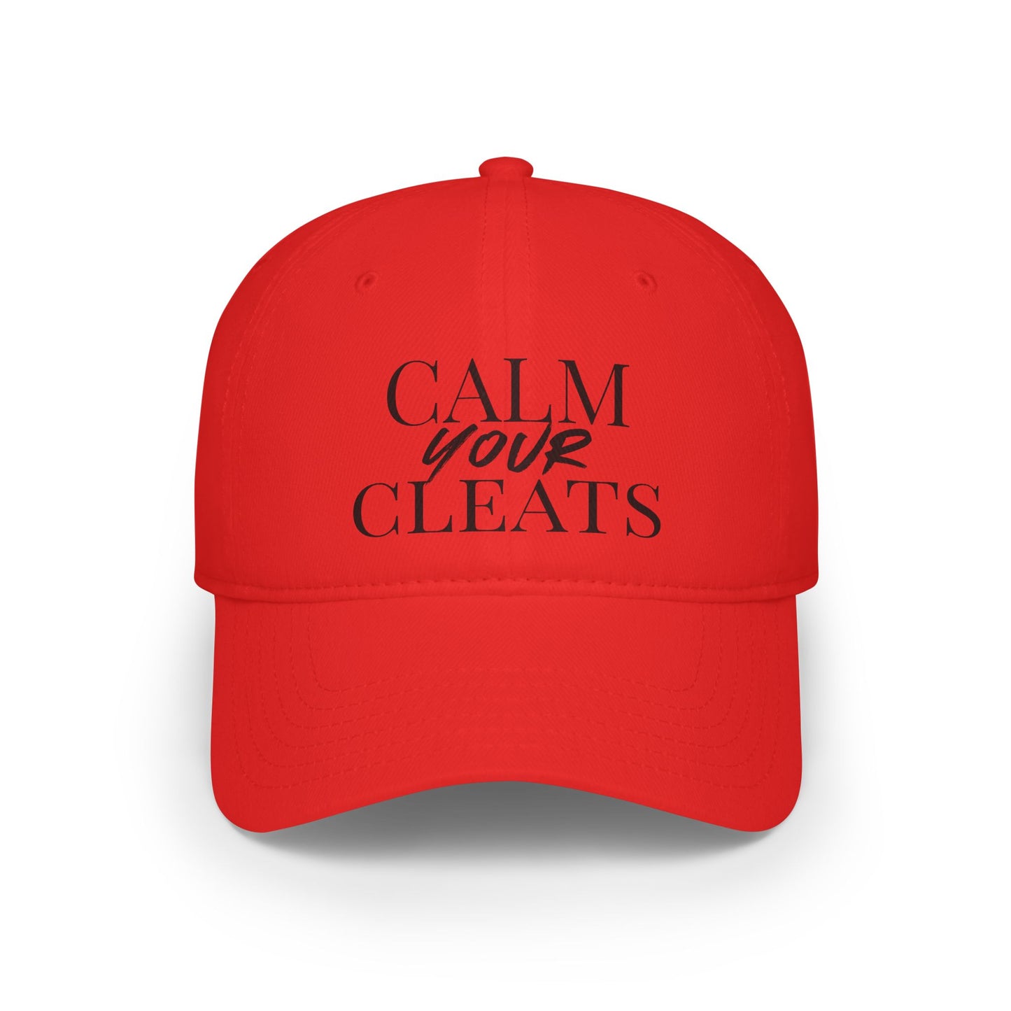 Calm Your Cleats, Casual Sports Hat, Soccer Gift, Relaxed Fit Cap, Vintage Style Cap, Gift for Him/Her