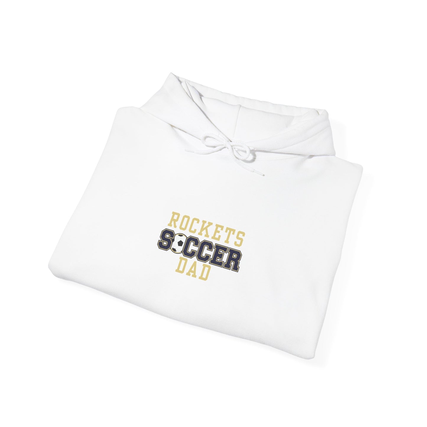 Rockets Soccer Dad Hoodie, Gift for Dad, Sports Sweatshirt, Father's Day Apparel, Unisex Heavy Blend Hoodie