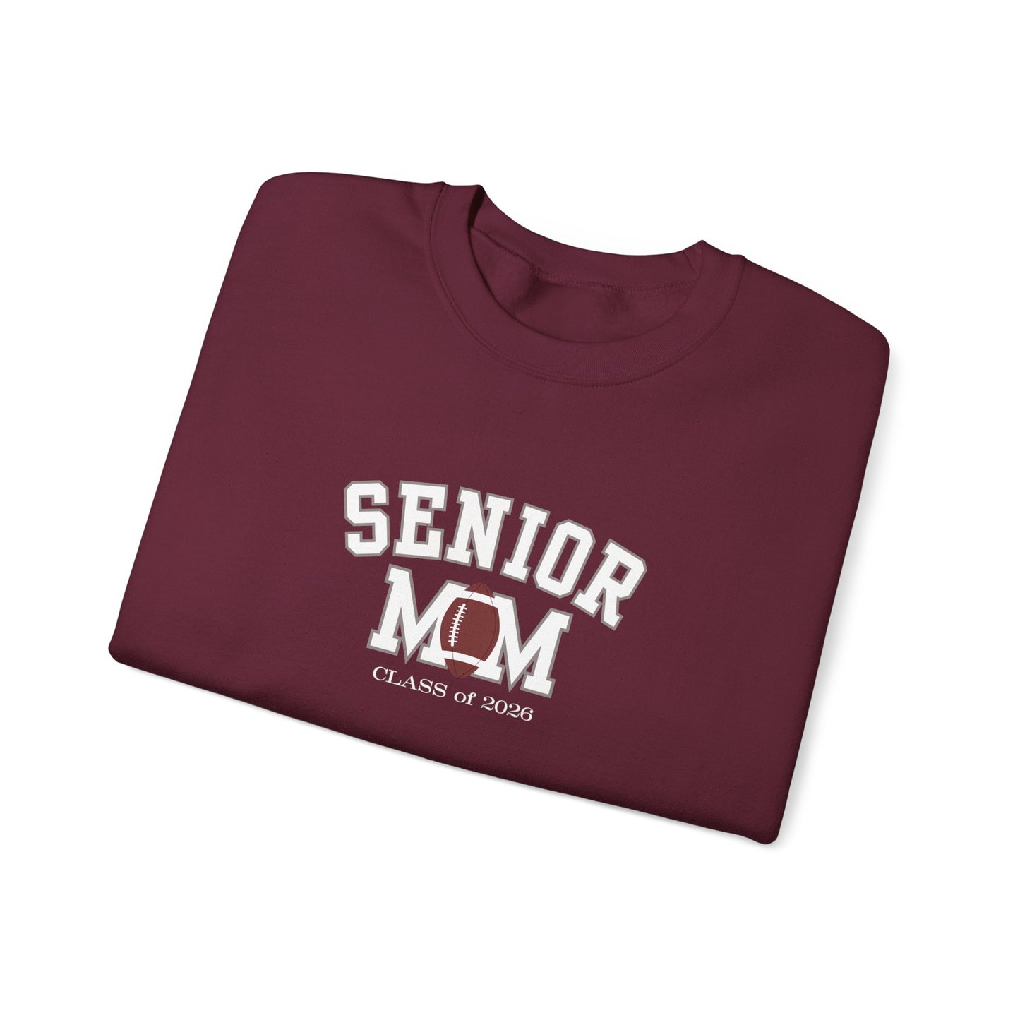 Senior Football Mom Crewneck Sweatshirt | Class of 2026