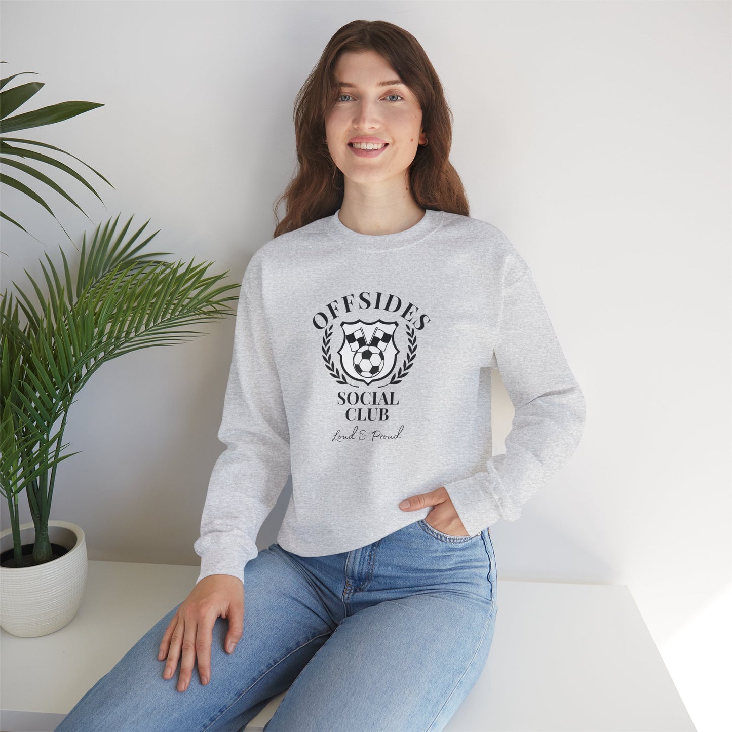 Soccer Club Crewneck Sweatshirt, Offside Sweatshirt, Sports Apparel, Gift for Soccer Fans, Casual Wear