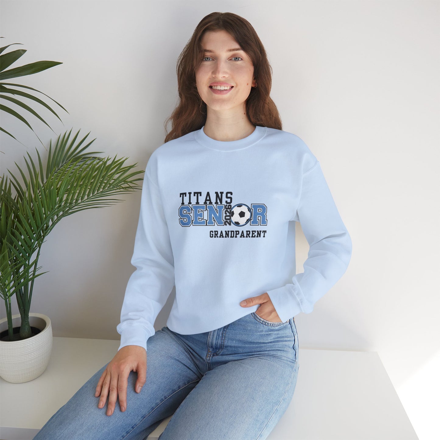 Titans Senior Grandparent Sweatshirt, Cozy Crewneck, Graduation Gift, Sports Fan Apparel, Personalized Gift