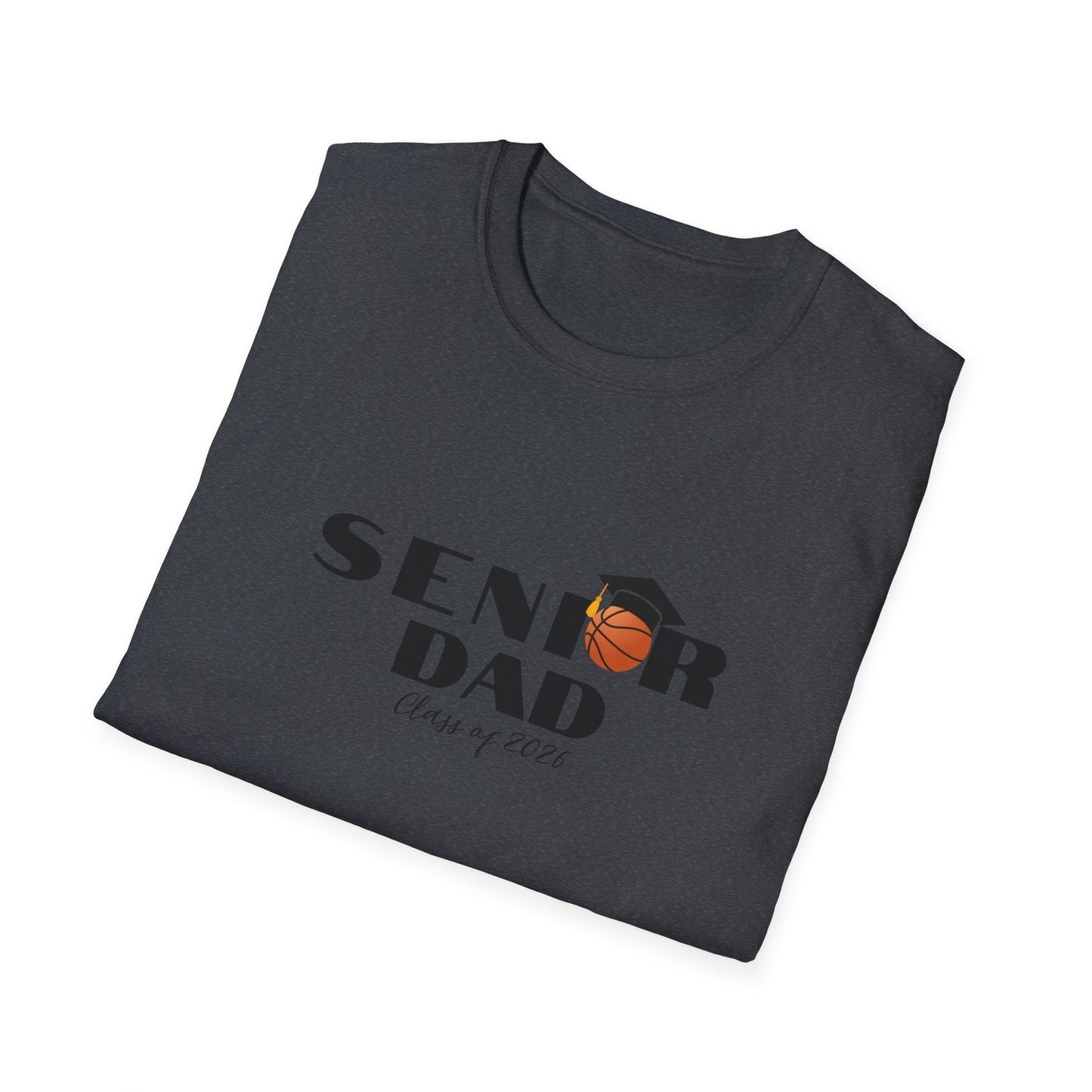 Senior Basketball Dad, Graduation T-Shirt, Unisex Tee for Fathers, Dad Shirt for Celebrations