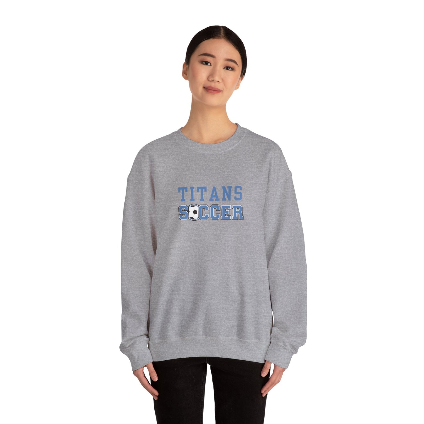 Titans Soccer Crewneck Sweatshirt, Ideal for Parents & Fans, Collins High School Soccer