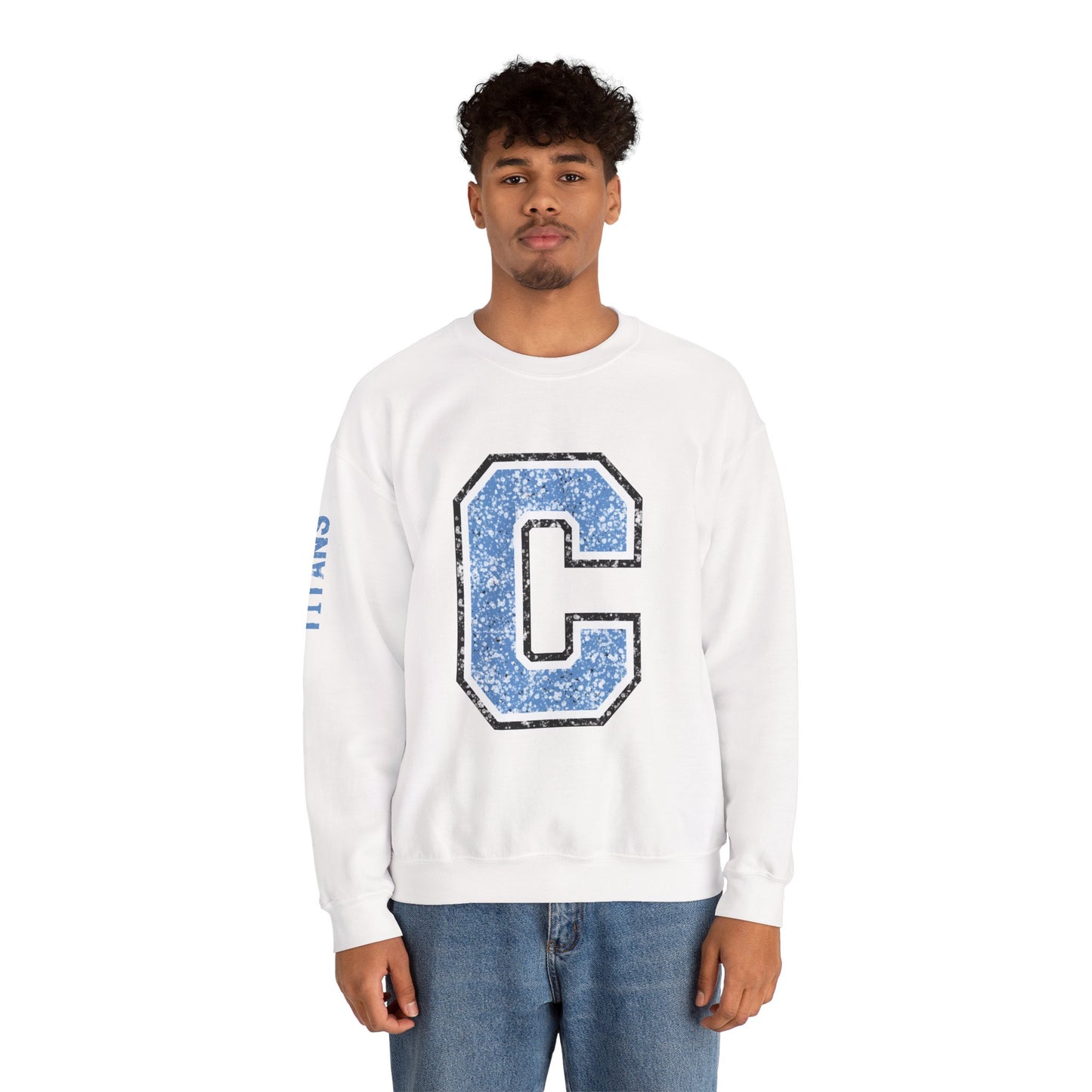 Collins C Crewneck Sweatshirt, College Style Pullover, Unisex Cozy Apparel, Perfect Gift for Students
