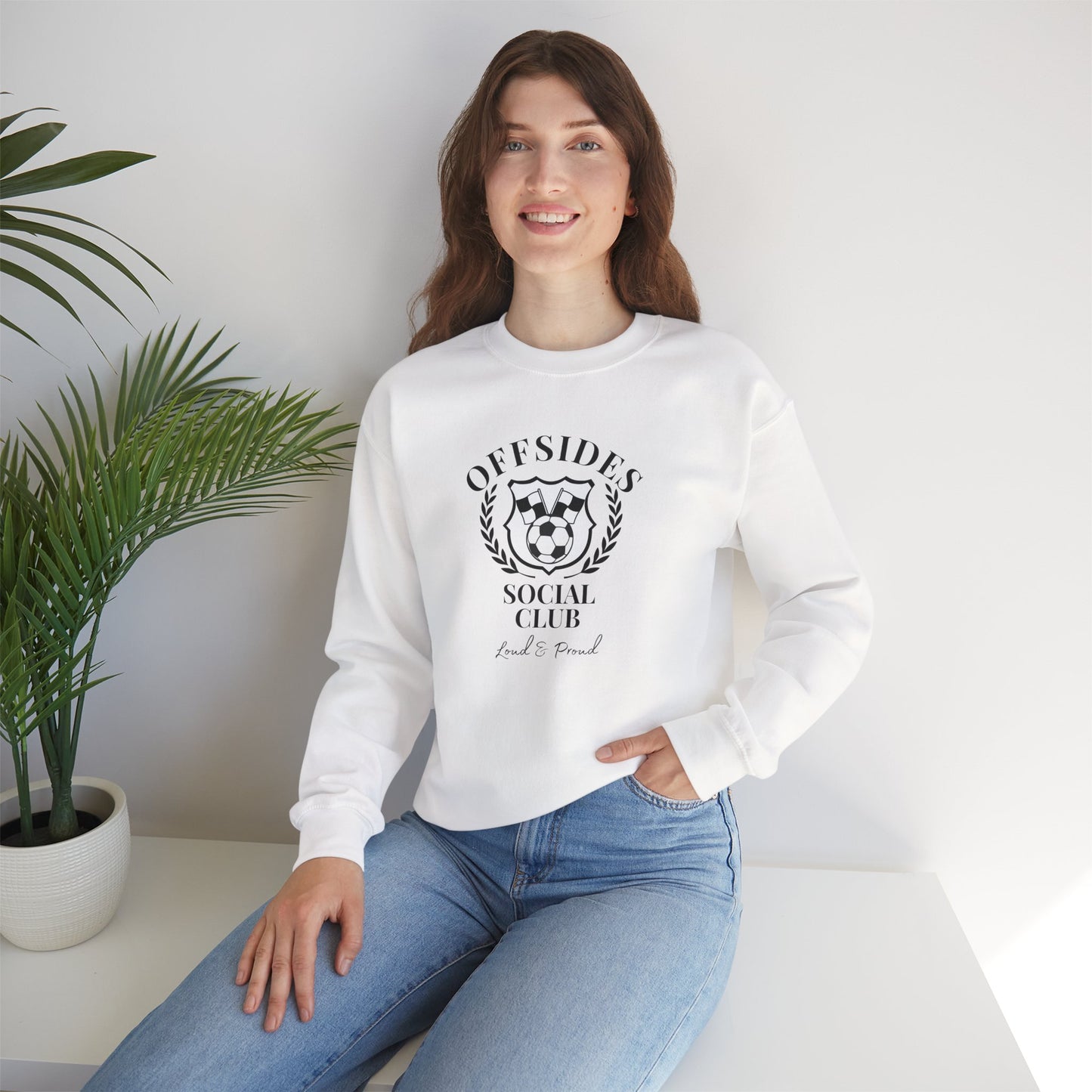 Soccer Club Crewneck Sweatshirt, Offside Sweatshirt, Sports Apparel, Gift for Soccer Fans, Casual Wear
