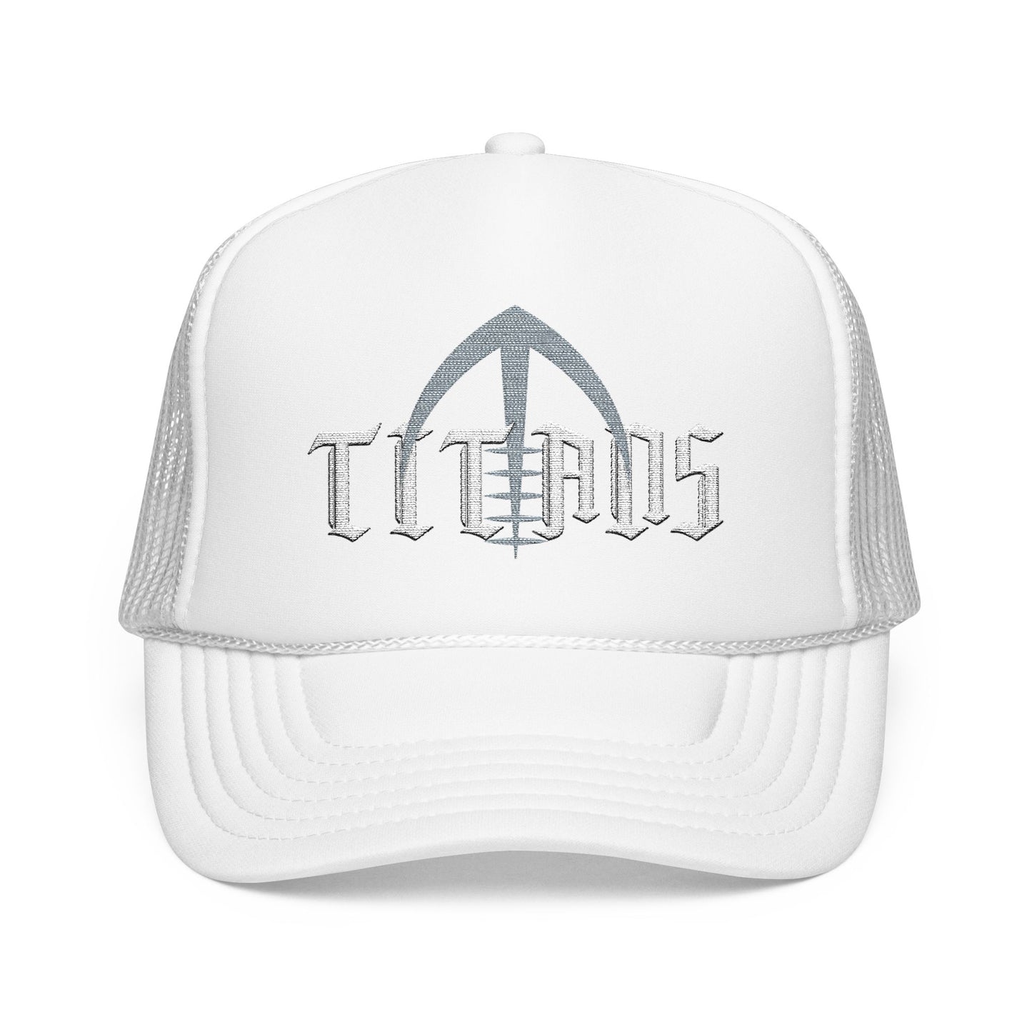 TITANS Embroidered Foam Trucker Hat, Stylish Snapback, Collins Football