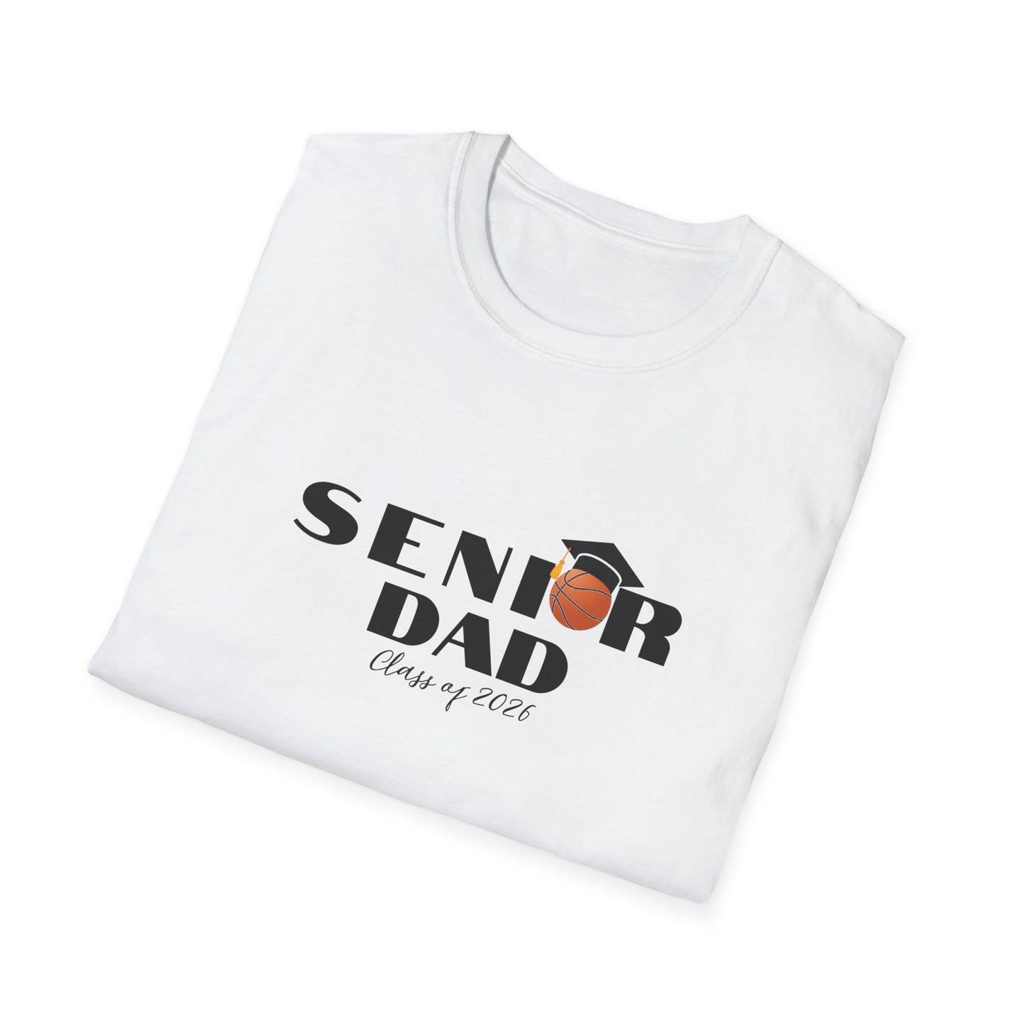 Senior Basketball Dad, Graduation T-Shirt, Unisex Tee for Fathers, Dad Shirt for Celebrations