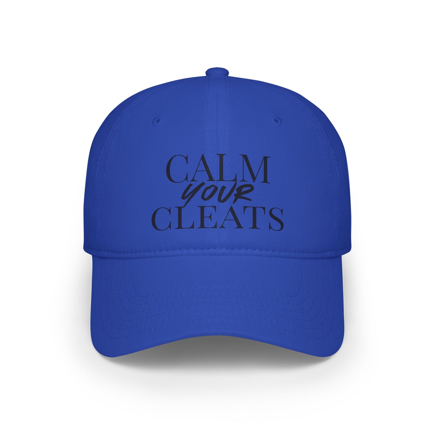 Calm Your Cleats, Casual Sports Hat, Soccer Gift, Relaxed Fit Cap, Vintage Style Cap, Gift for Him/Her