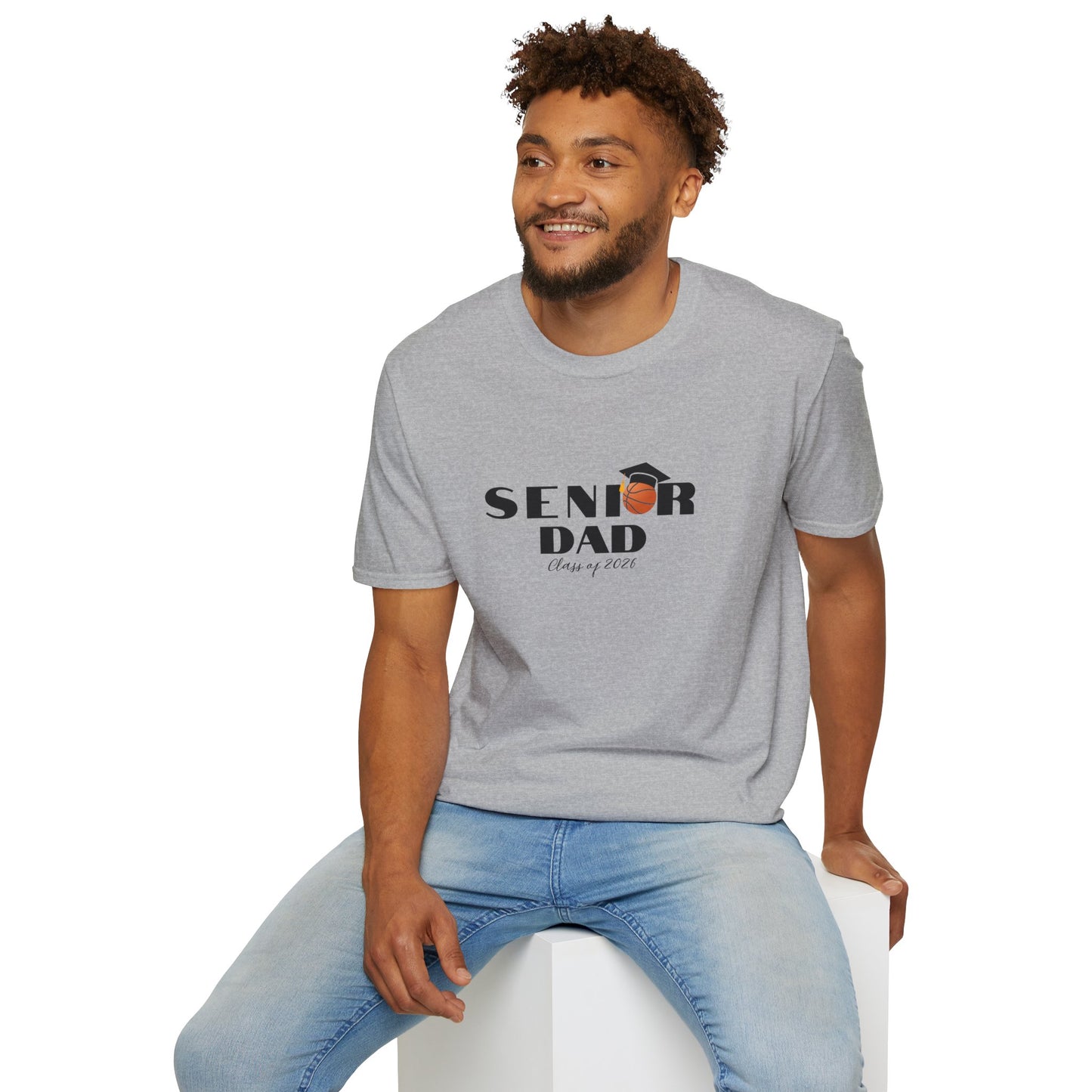 Senior Basketball Dad, Graduation T-Shirt, Unisex Tee for Fathers, Dad Shirt for Celebrations