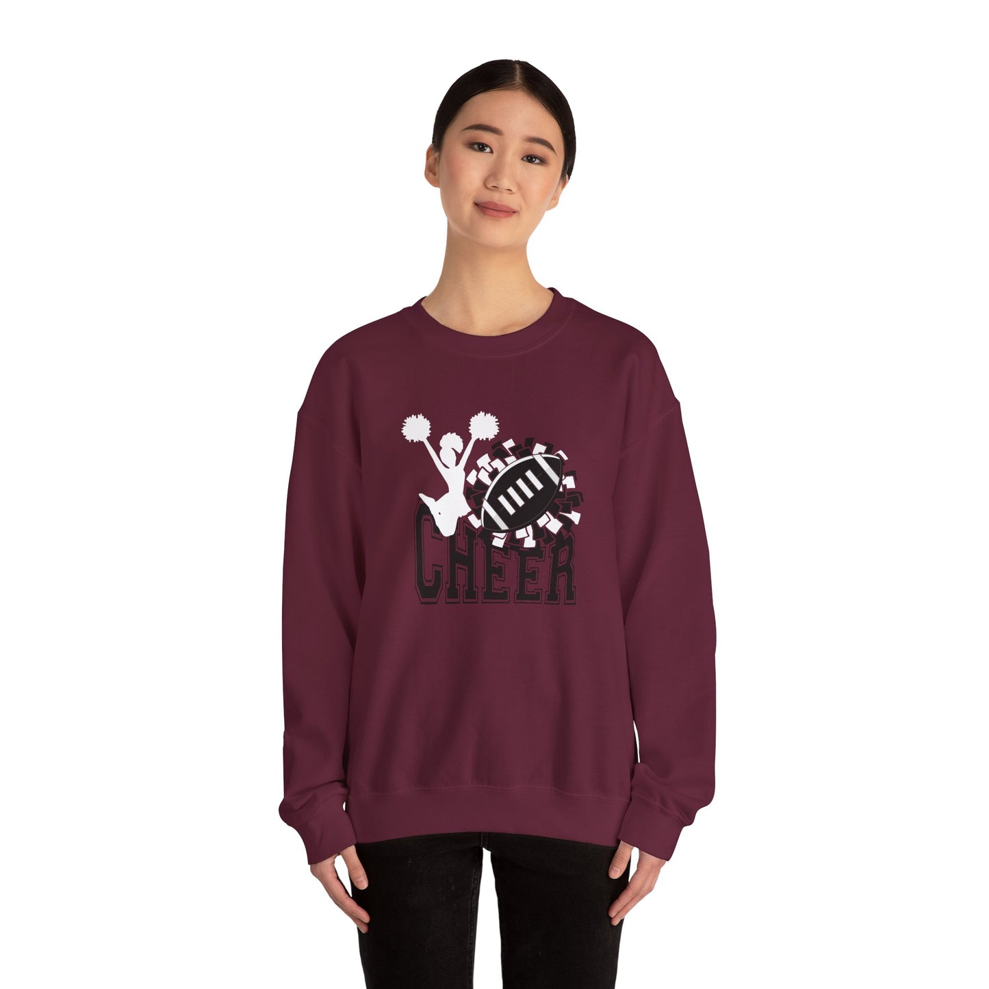Cheer Crewneck Sweatshirt, Sports Apparel, Game Day Fashion- Can be Personalized