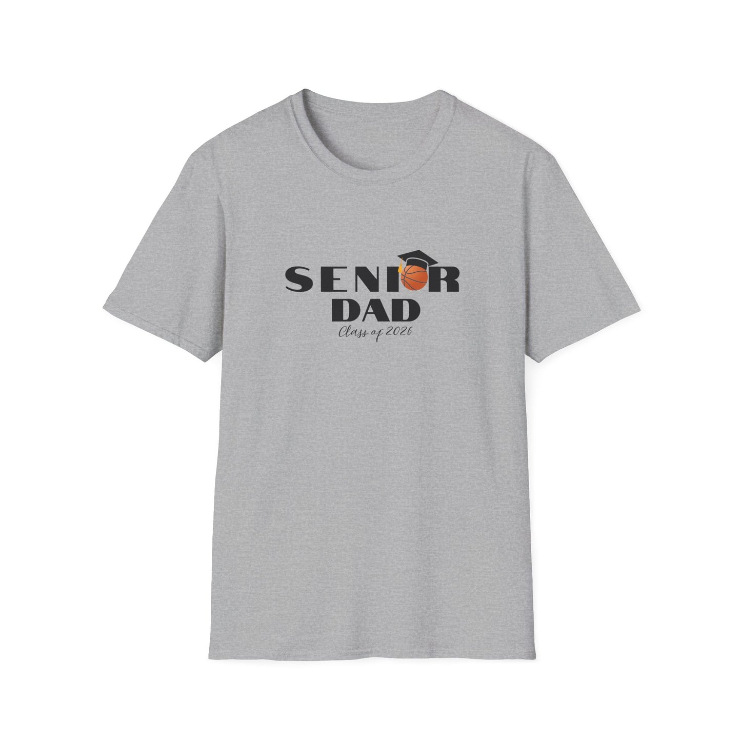 Senior Basketball Dad, Graduation T-Shirt, Unisex Tee for Fathers, Dad Shirt for Celebrations