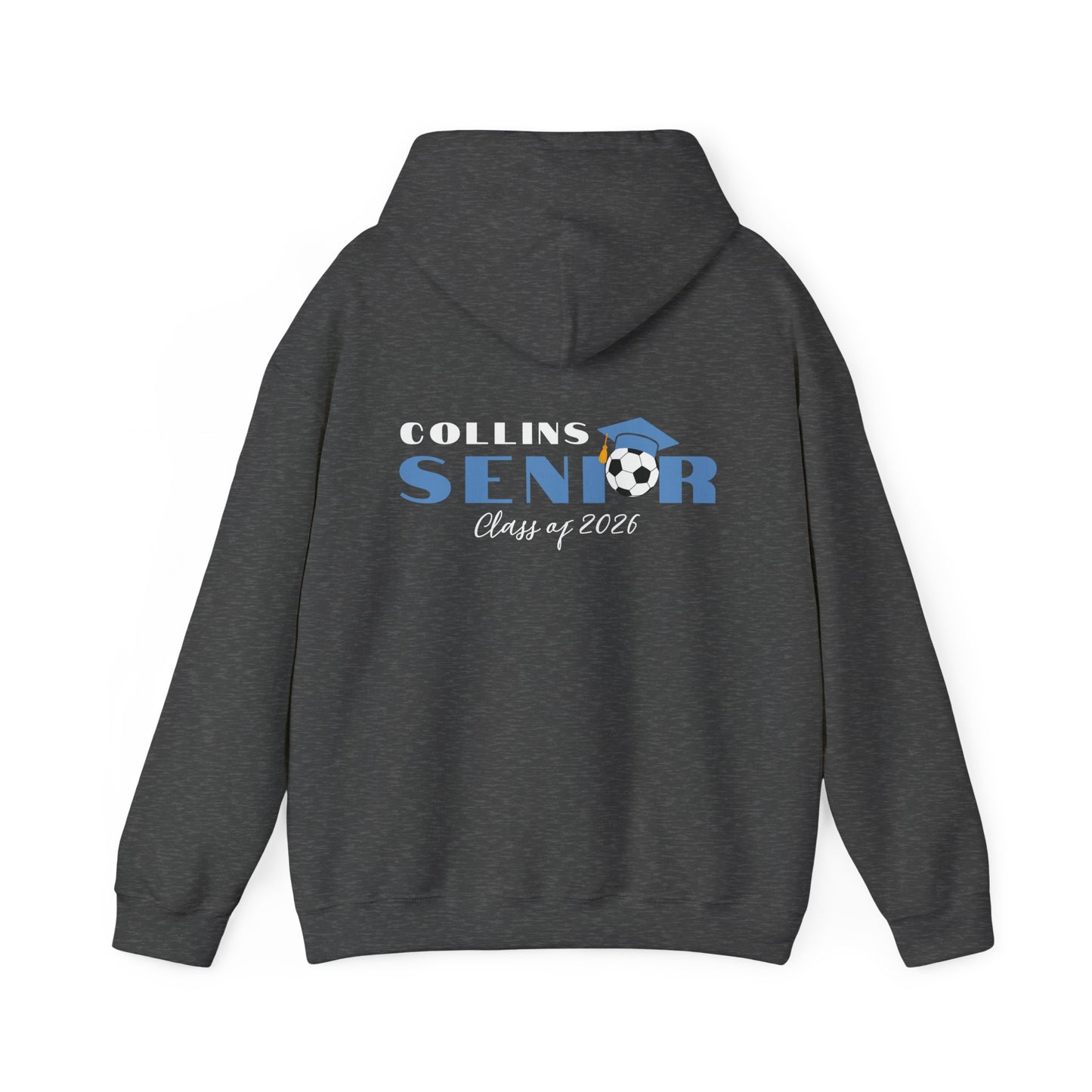 Soccer Seniors Hoodie, Class of 2026 Sweatshirt, Personalized Senior Celebration Gift, Unisex Hooded Pullover, College Bound Apparel