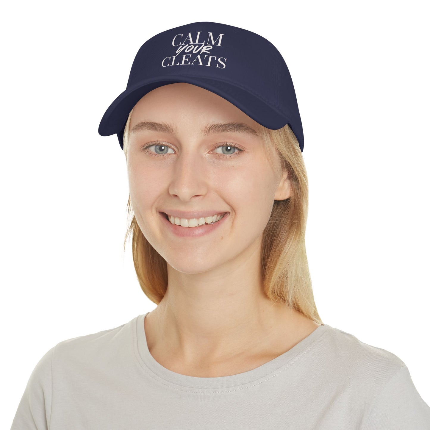 Calm Your Cleats, Casual Sports Hat, Soccer Gift, Relaxed Fit Cap, Vintage Style Cap, Gift for Him/Her