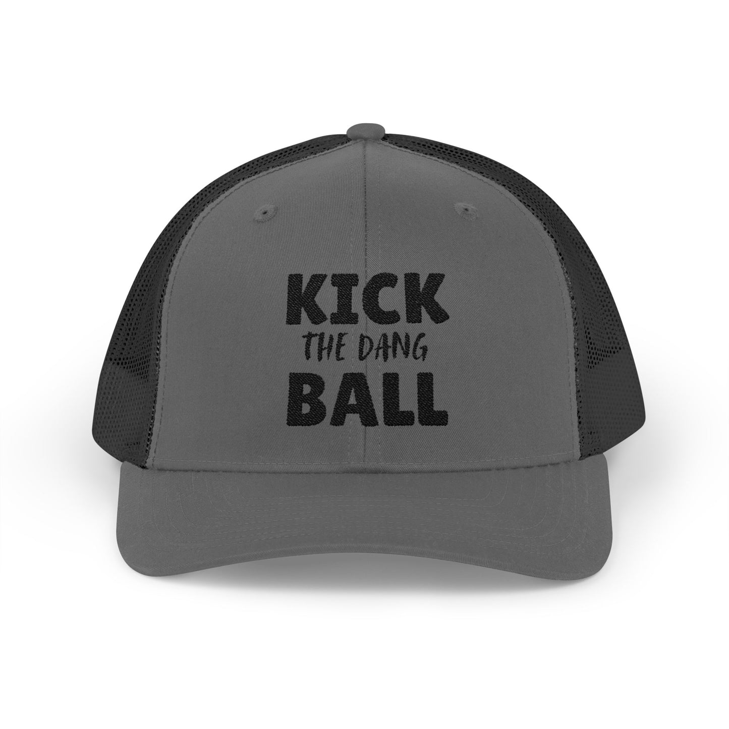 Kick the Dang Ball Snapback Trucker Cap, Sports Cap, Casual Cap, Gift for Athletes, Fun Hat for Outdoor Events