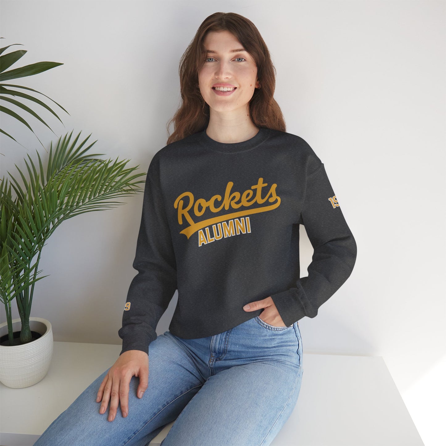 Rockets Alumni Sweatshirt, Vintage Crew Neck, Shelby County- Custom Graduation Year