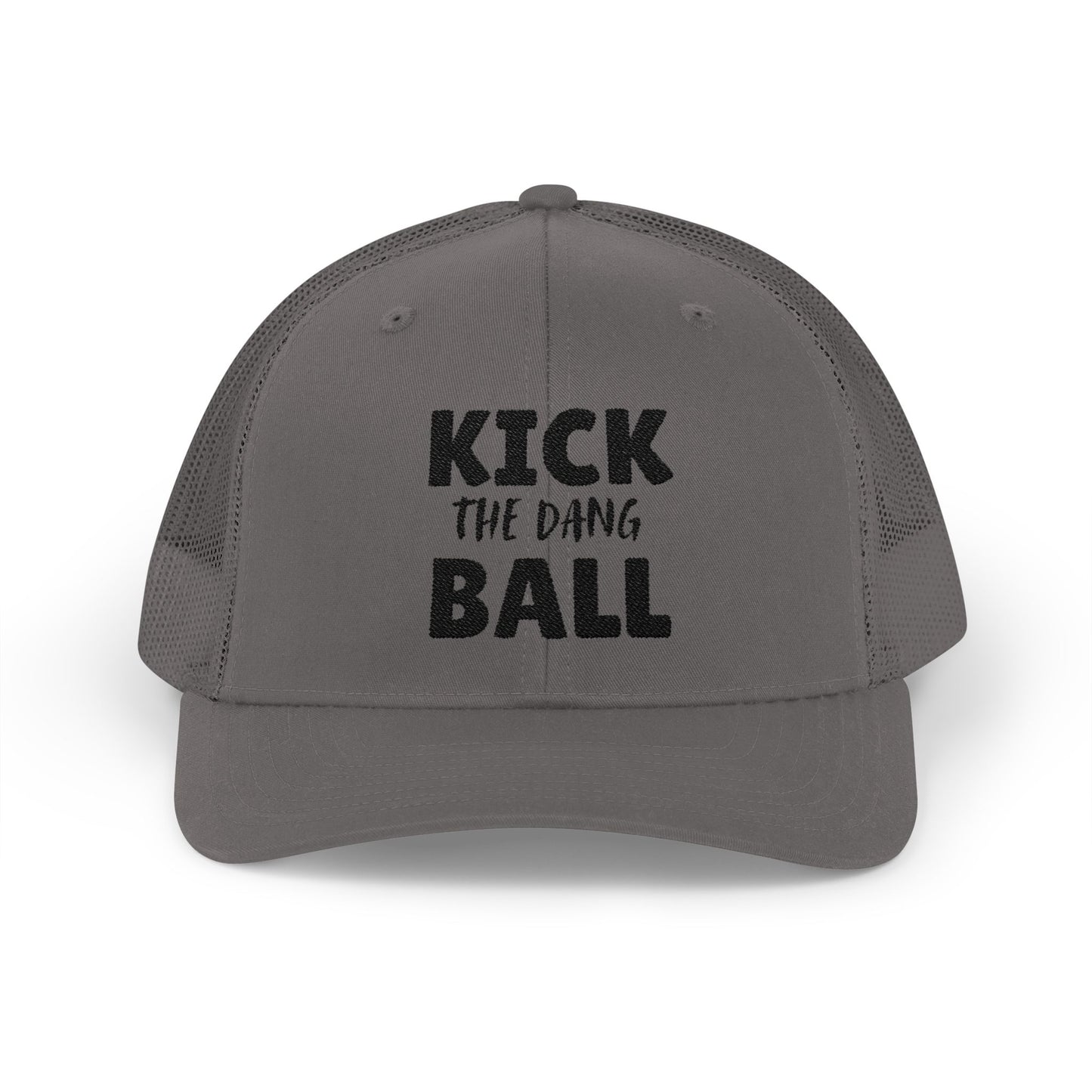 Kick the Dang Ball Snapback Trucker Cap, Sports Cap, Casual Cap, Gift for Athletes, Fun Hat for Outdoor Events
