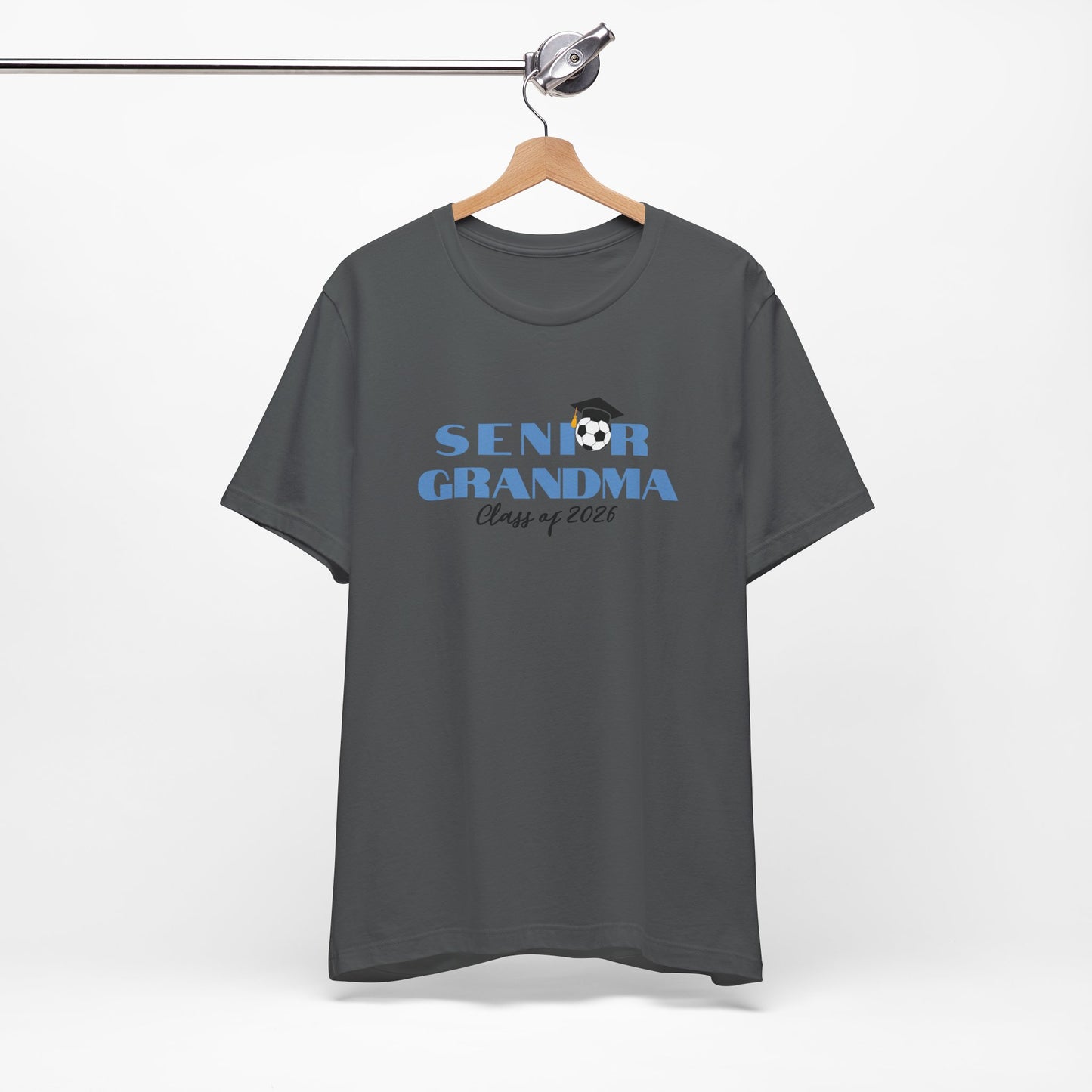 Soccer Senior Grandma Jersey T-Shirt, Class of 2026 Shirt, Gift for Graduation, Family Celebration