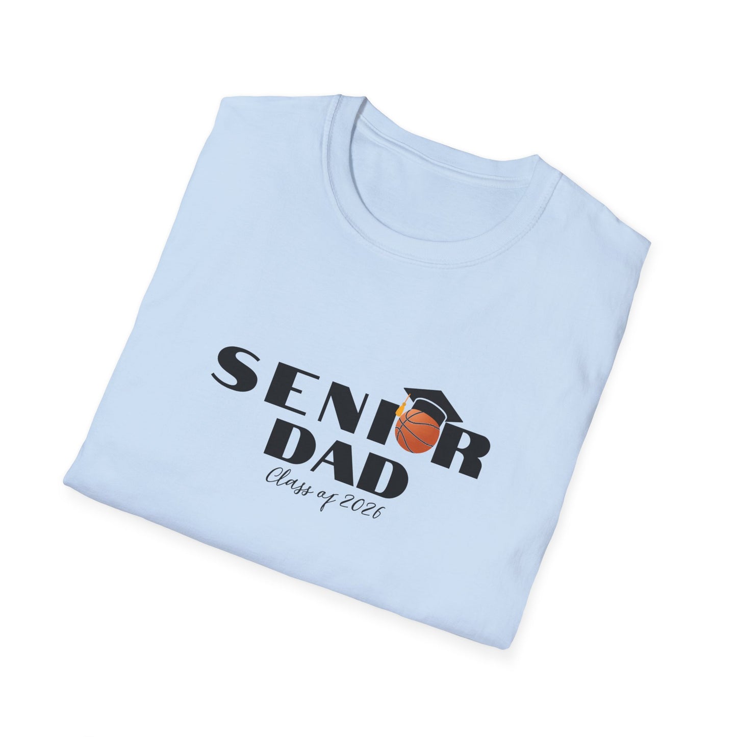 Senior Basketball Dad, Graduation T-Shirt, Unisex Tee for Fathers, Dad Shirt for Celebrations
