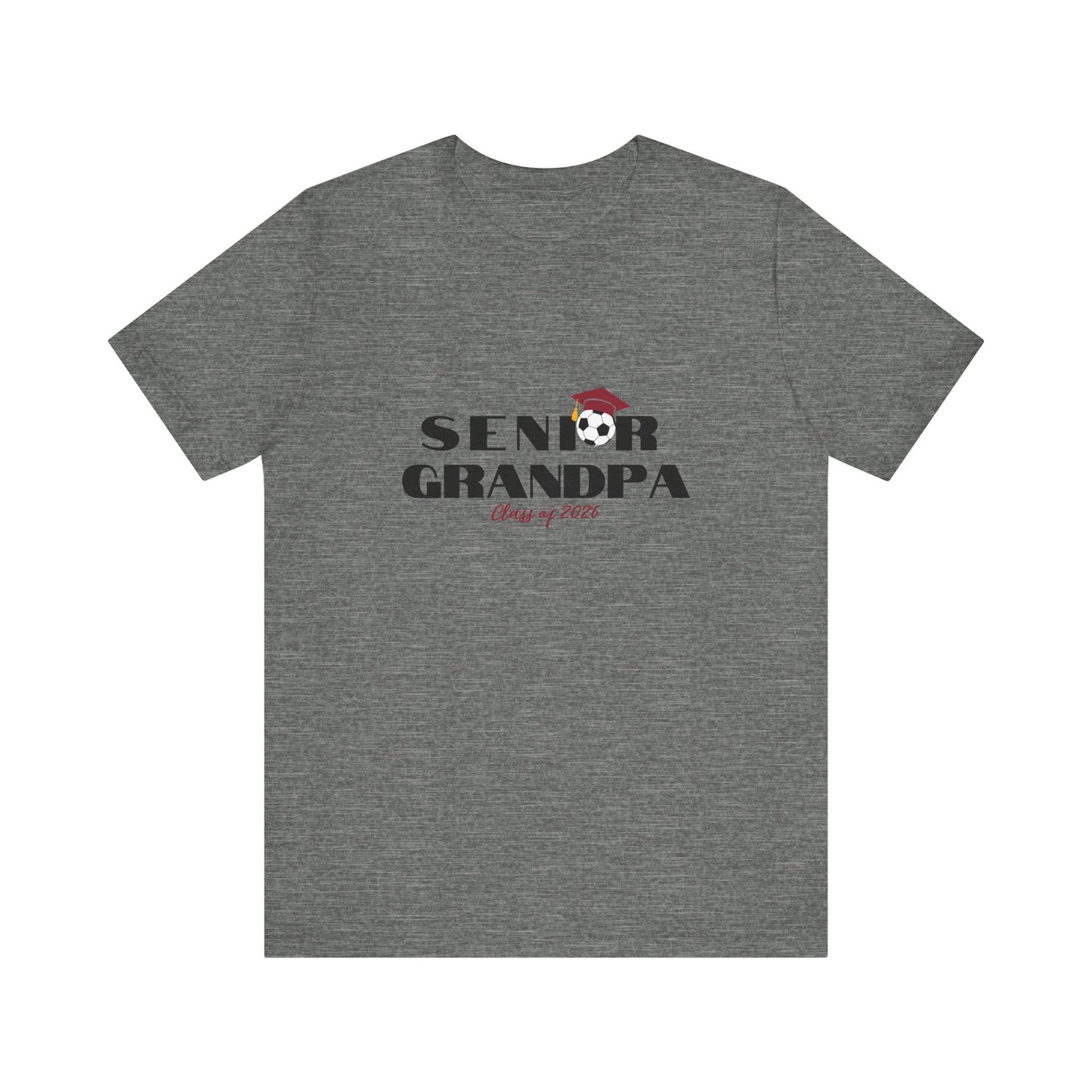 Senior Soccer Grandpa Graduation Tee, Proud Grandparents, Class of 2026 Shirt, Family Celebration