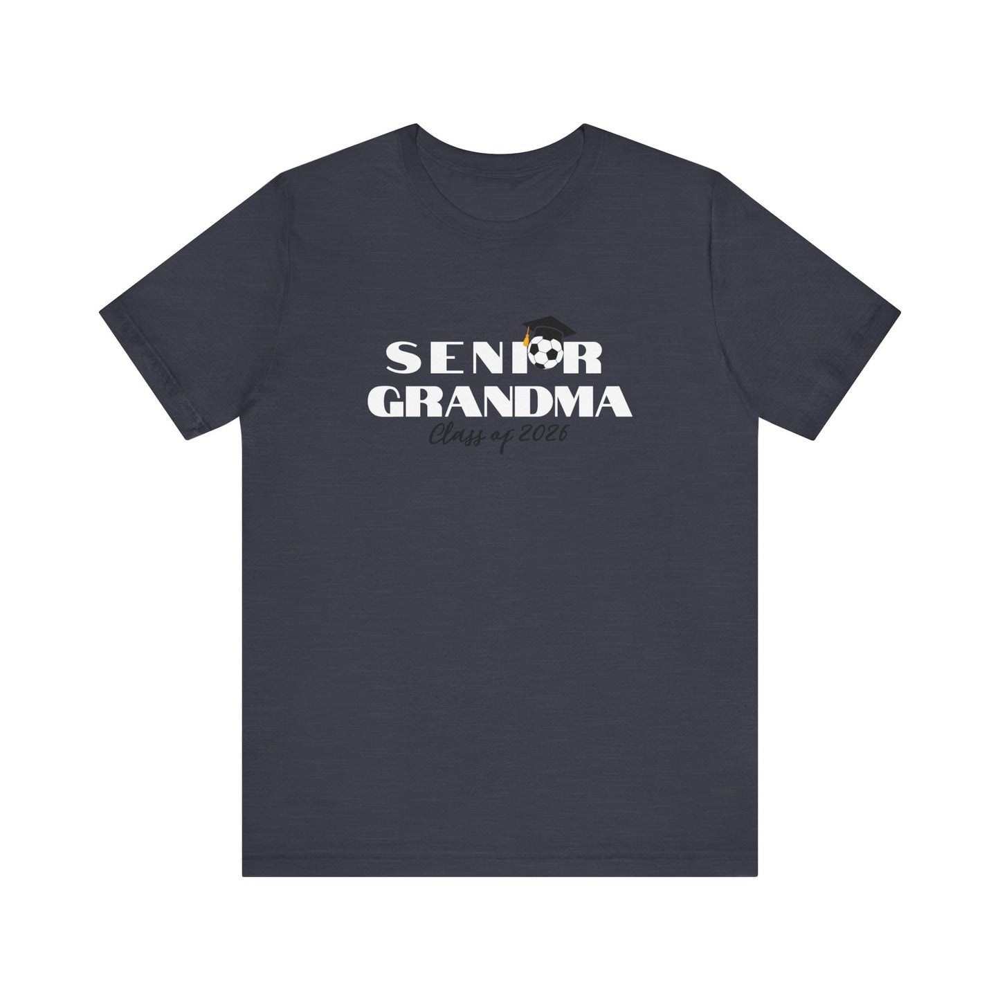 Soccer Senior Grandma Jersey T-Shirt, Class of 2026 Shirt, Gift for Graduation, Family Celebration