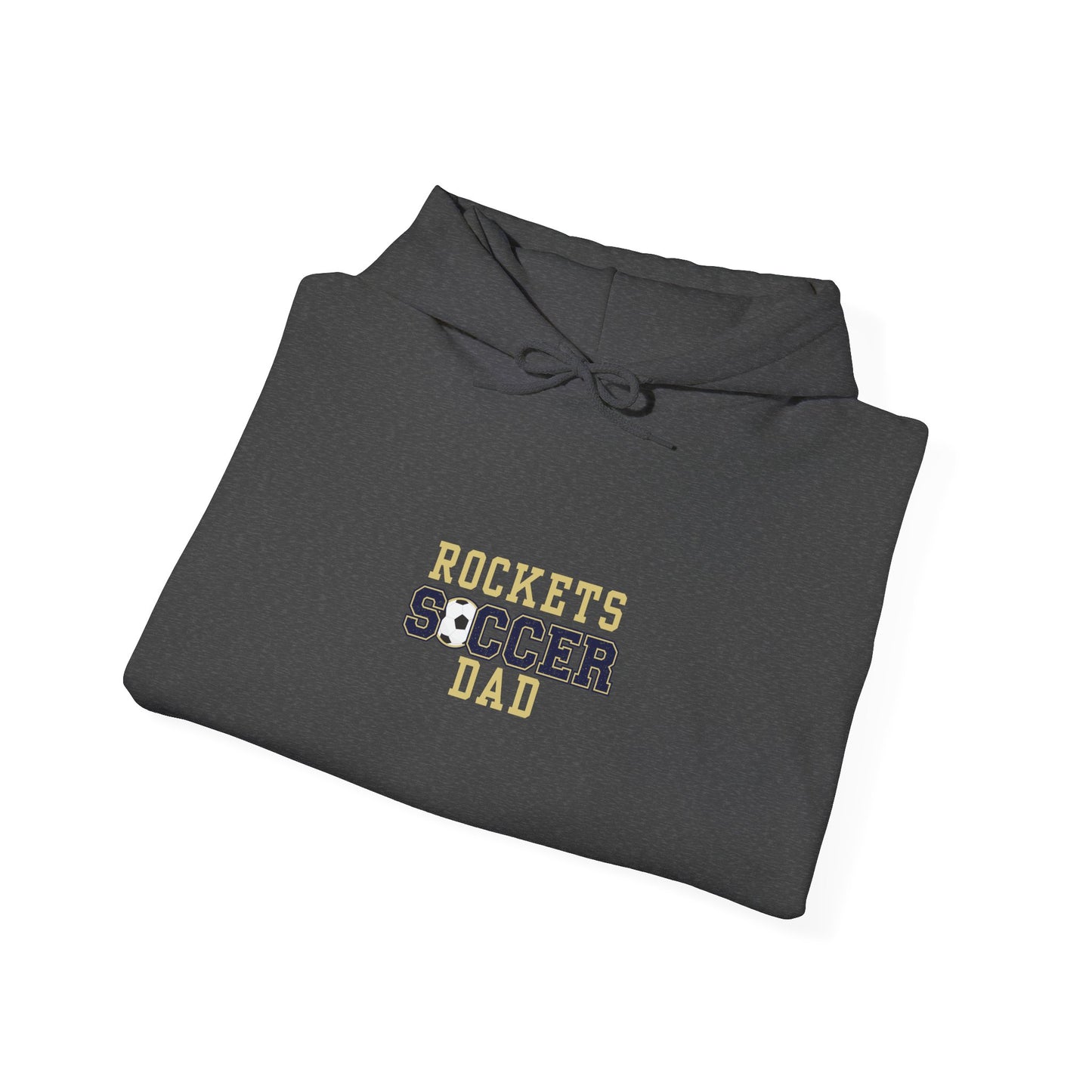 Rockets Soccer Dad Hoodie, Gift for Dad, Sports Sweatshirt, Father's Day Apparel, Unisex Heavy Blend Hoodie