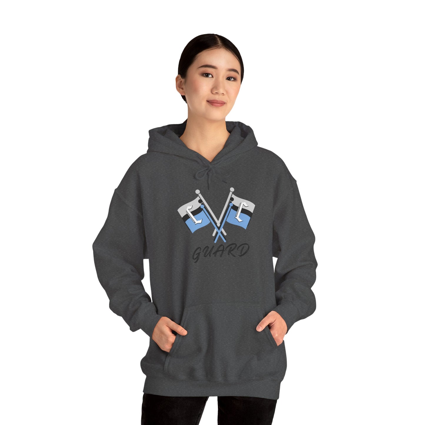 Collins Color Guard Hoodie, Unisex Heavy Blend Sweatshirt, Sports Gear, Hooded Sweatshirt, Team Apparel